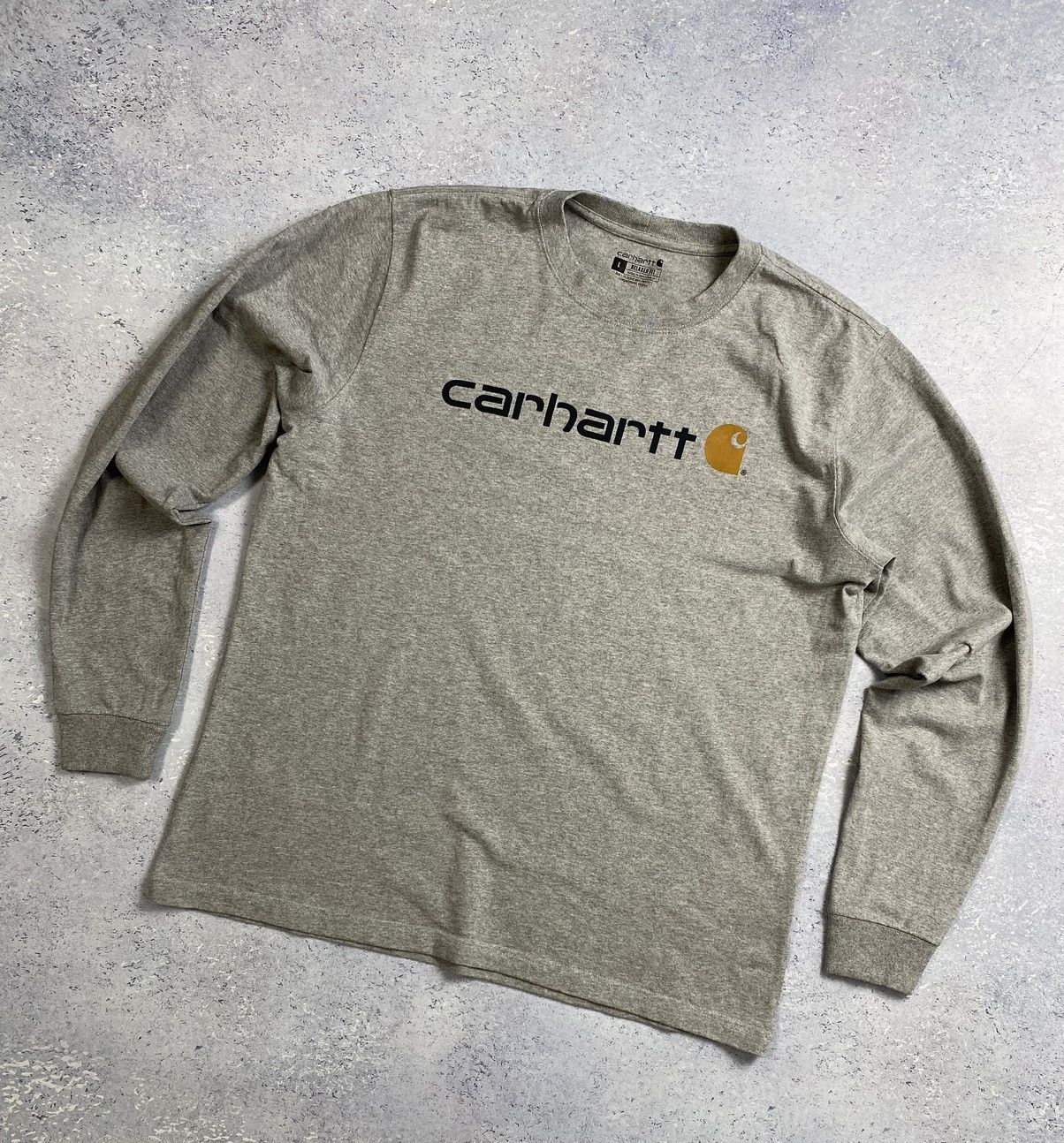 Carhartt × Carhartt Wip Carhartt Men’s Grey Sweatshirt with big logo Size US L / EU 52-54 / 3 - 1 Thumbnail