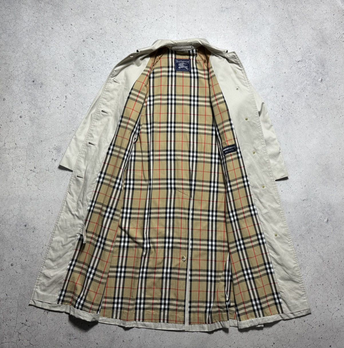 Burberrys Vintage 90’s Trench Coat Plaid