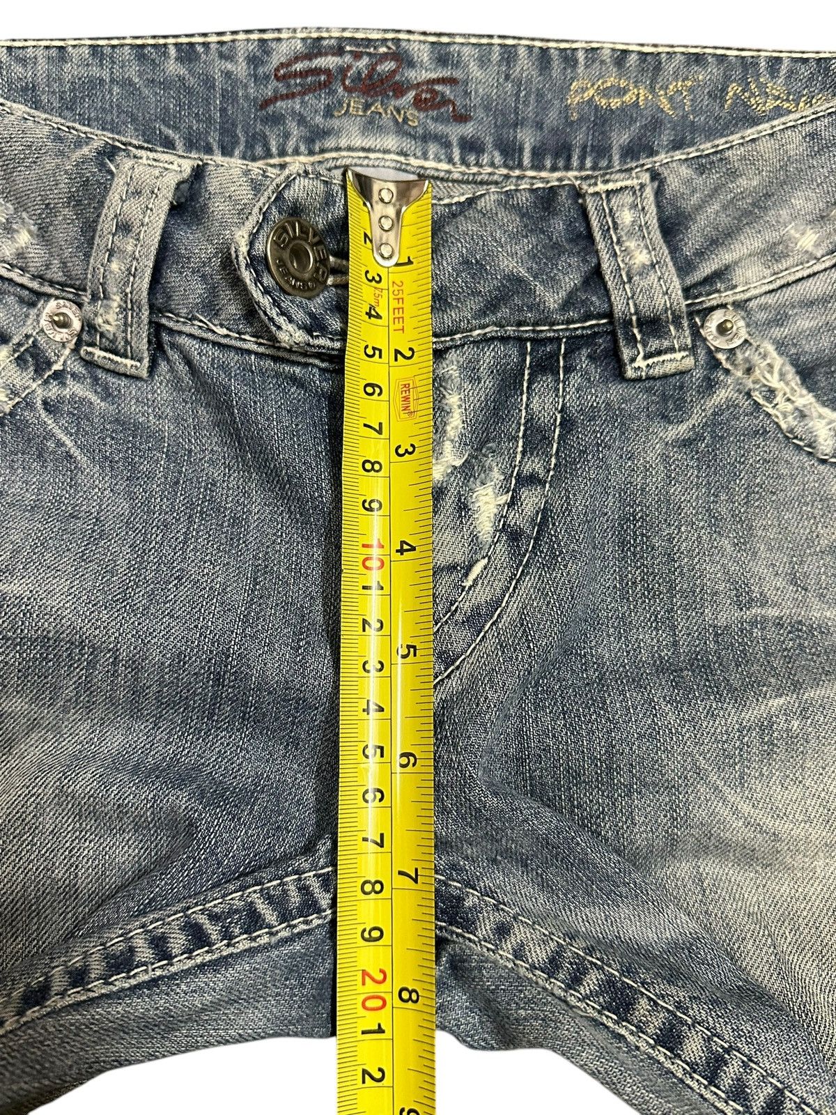 If Six Was Nine Vintage Japanese Brand Blue Faded Wash Style Flare Jeans Size US 27 - 12 Thumbnail