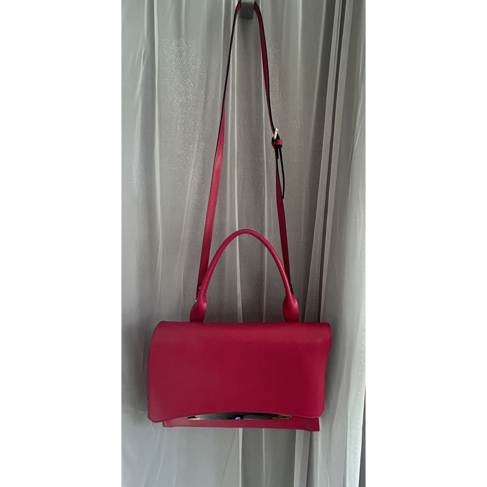 Gianni Chiarini NWT Gianni Chiarini Dua Handbag Hot Pink Bag Italy Metallic Size ONE SIZE - 9 Thumbnail