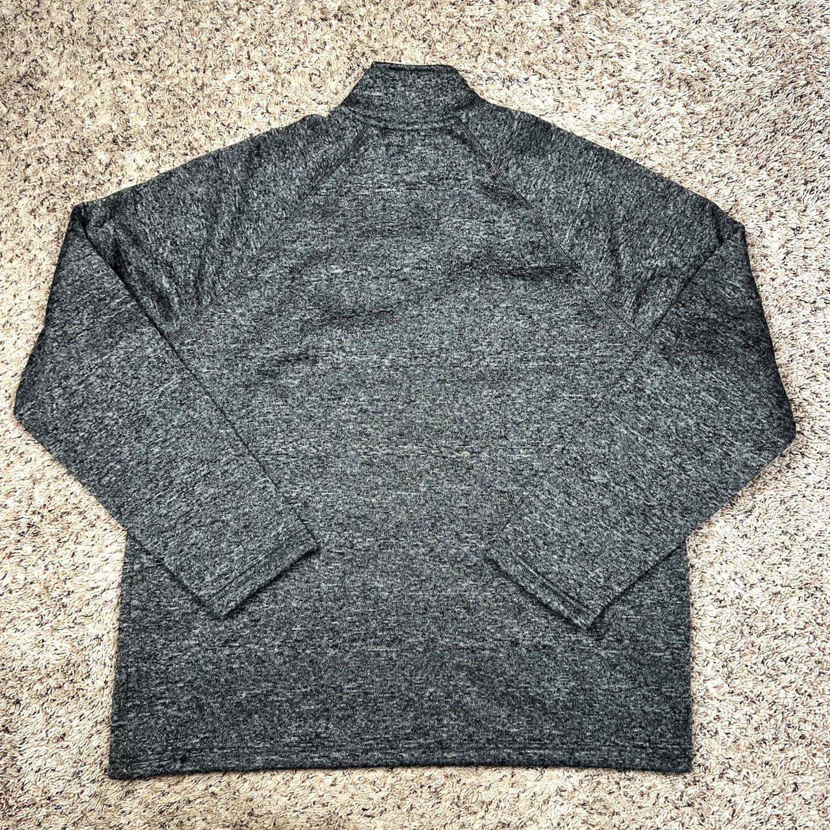 Eddie Bauer Eddie Bauer Mens Quarter Zip Fleece Pullover Gray XL Chest Pocket Firns? Size US XL / EU 56 / 4 - 3 Thumbnail