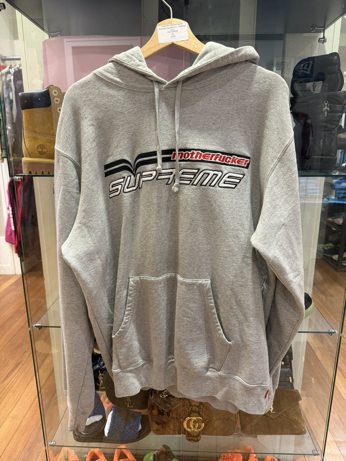 Supreme Grey Motherfucker Hoodie | Grailed