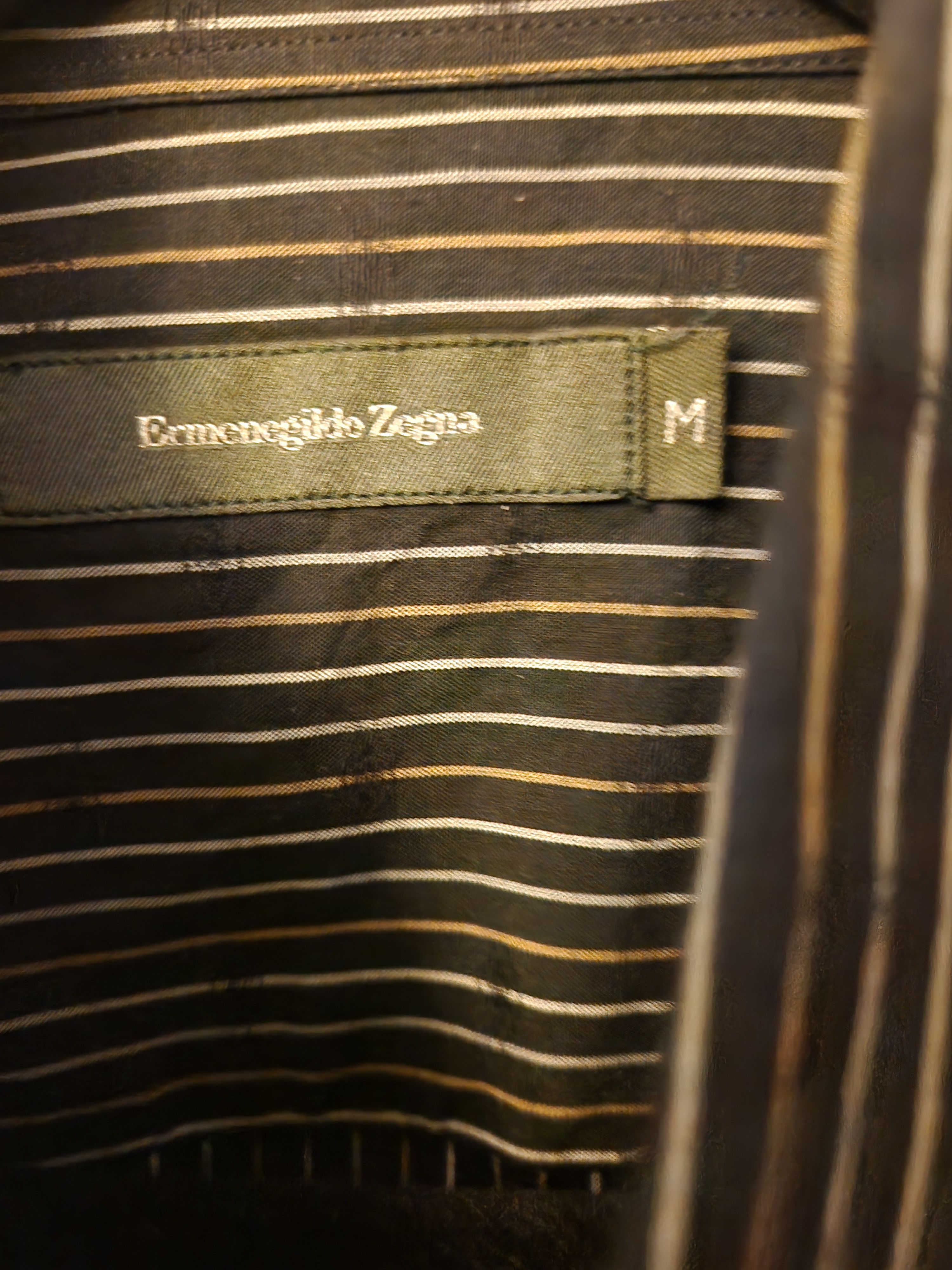 Ermenegildo Zegna Vintage 90's 100% Cotton Striped Long Sleeve Shirt Size US M / EU 48-50 / 2 - 3 Thumbnail