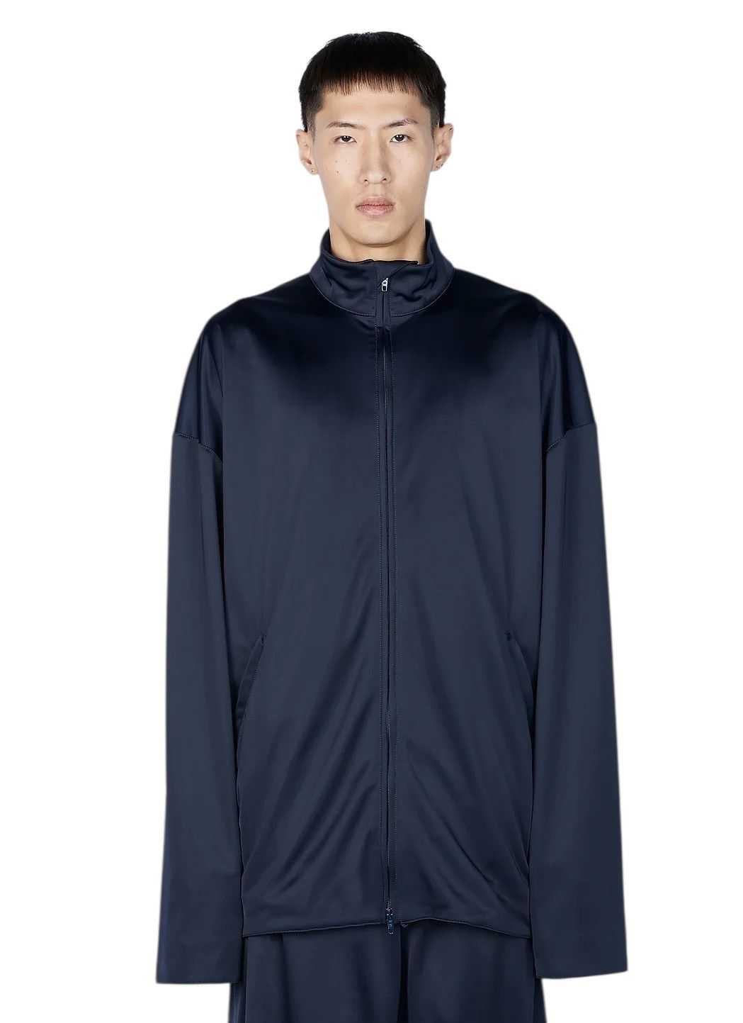 Balenciaga Sz46 Liquid Navy Minimal Tracksuit Size US S / EU 44-46 / 1 - 3 Thumbnail