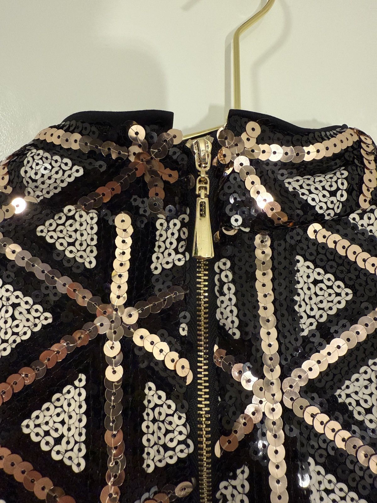 Lulus Lulus rose gold sequin long sleeve Size L / US 10 / IT 46 - 8 Thumbnail