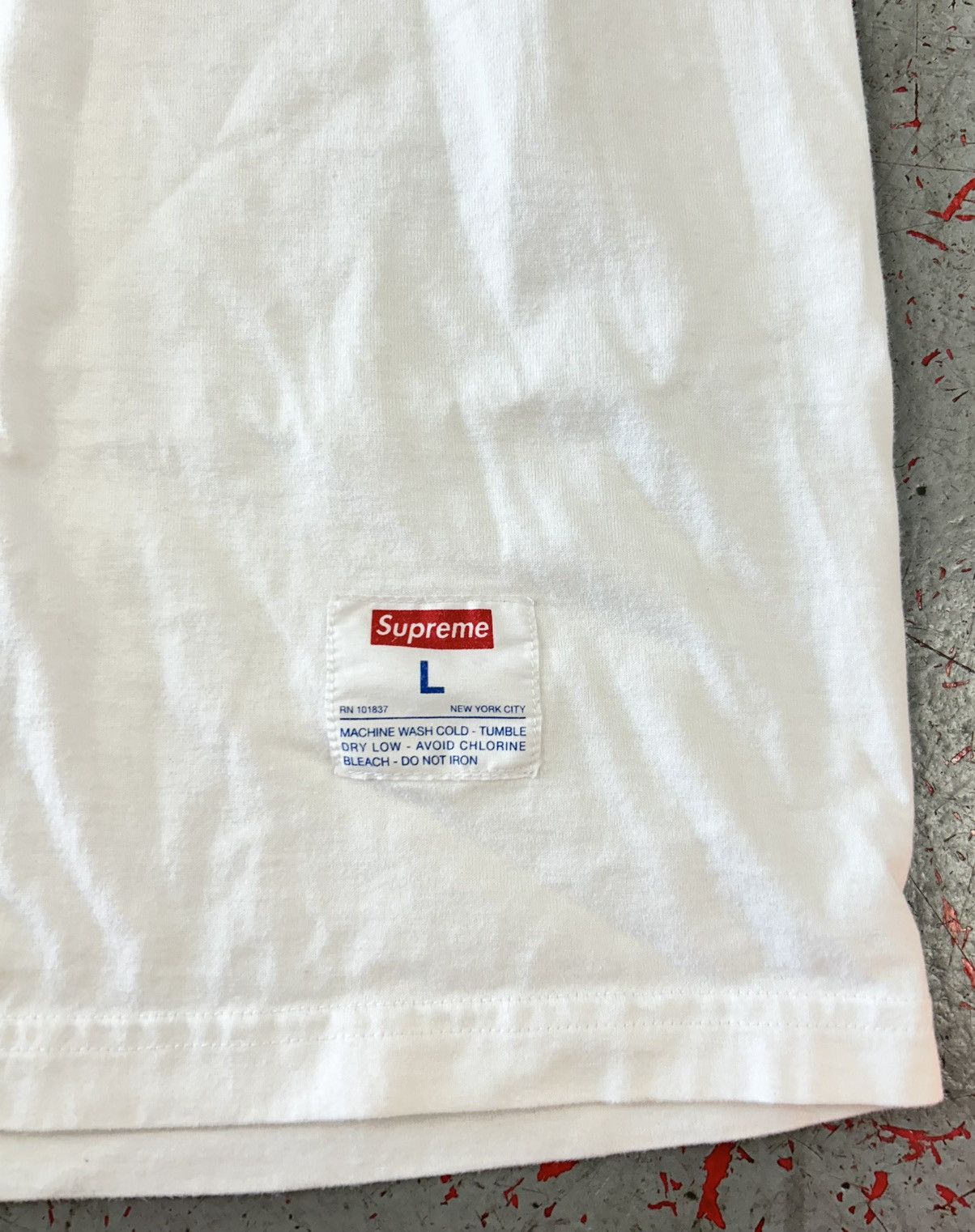 Supreme SUPREME Bevel Text Ringer T Shirt Size Large Size US L / EU 52-54 / 3 - 4 Thumbnail