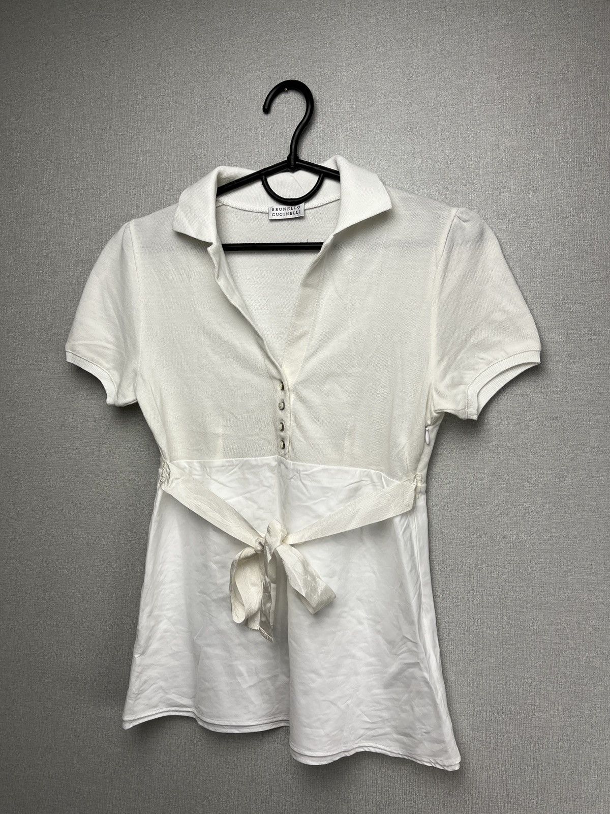 Brunello Cucinelli Brunello Cucinelli Women’s Sundress Shirt V Neck Blouse Size XS / US 0-2 / IT 36-38 - 6 Thumbnail