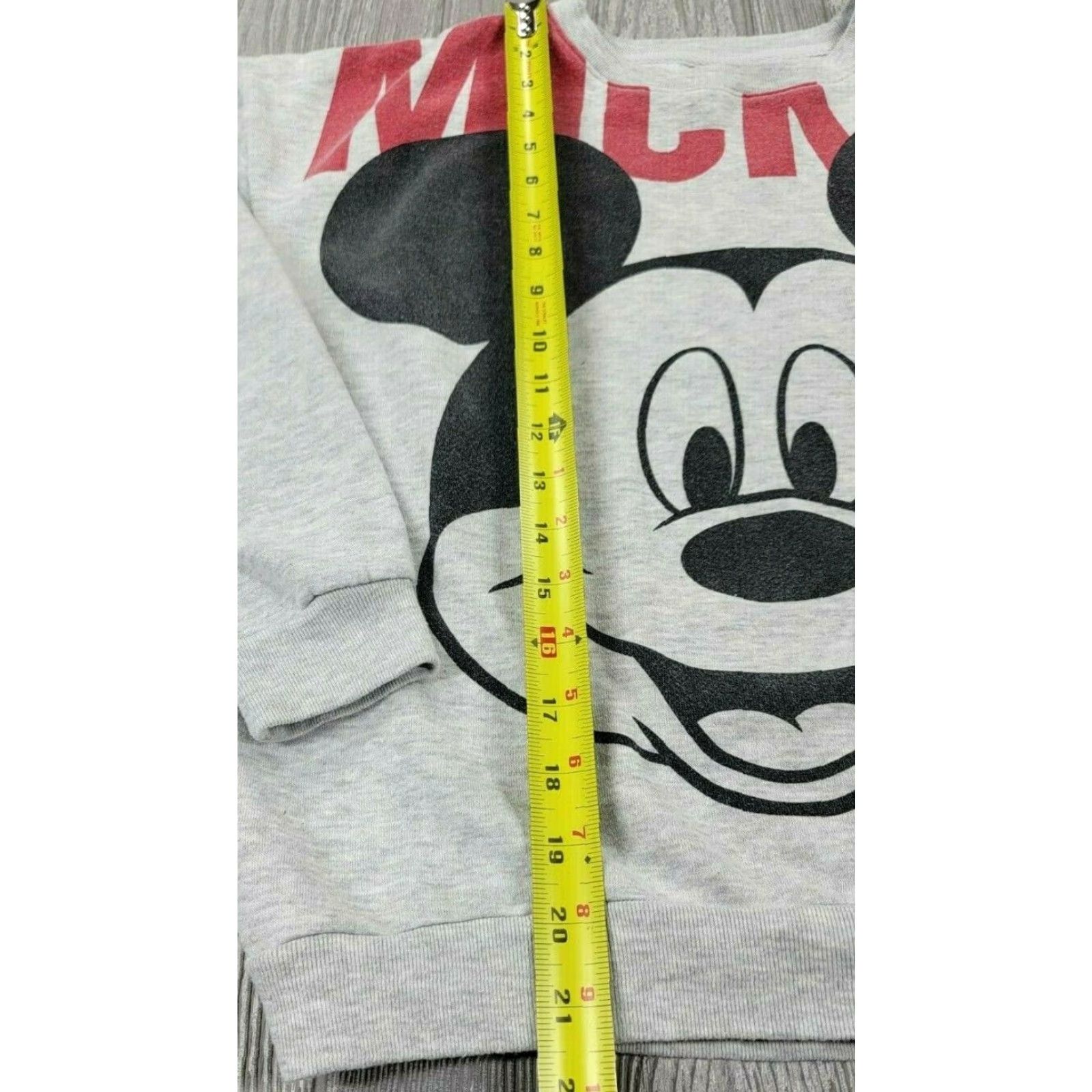 Disney Disney Sweatshirt Mickey Mouse Gray XS Long Sleeve Crew Neck Big Logo Shirt Womens Size XS / US 0-2 / IT 36-38 - 6 Thumbnail
