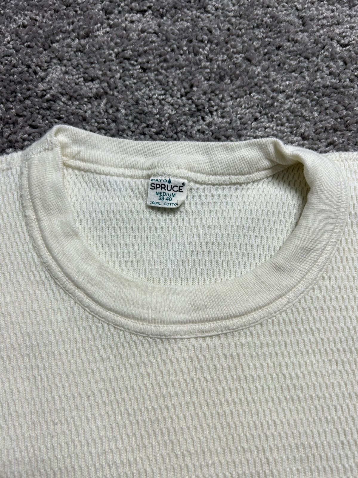 Spruce × Vintage Vintage 60s Mayo Spruce Waffle Thermal Long Sleeve Size US M / EU 48-50 / 2 - 4 Thumbnail