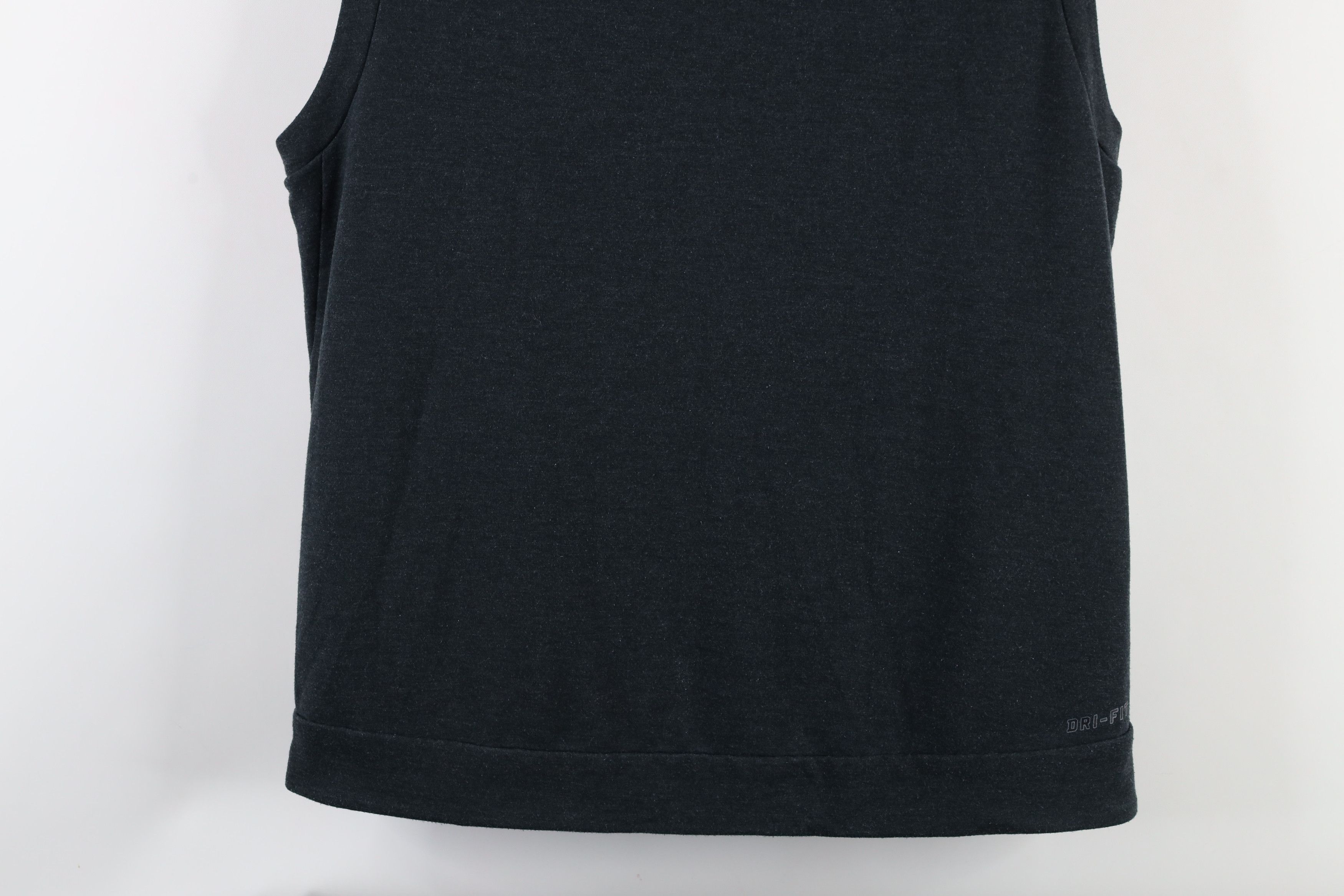 Nike × Vintage Nike Sleeveless Training Hoodie Sweatshirt Charcoal Gray Size US M / EU 48-50 / 2 - 13 Thumbnail