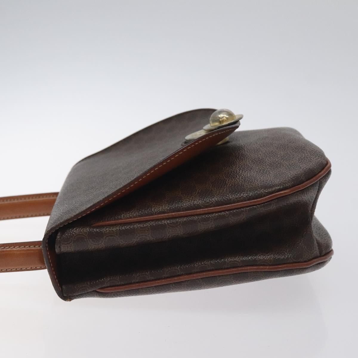 Celine CELINE Macadam Canvas Hand Bag Pvc Leather Brown Gold Size ONE SIZE - 5 Thumbnail