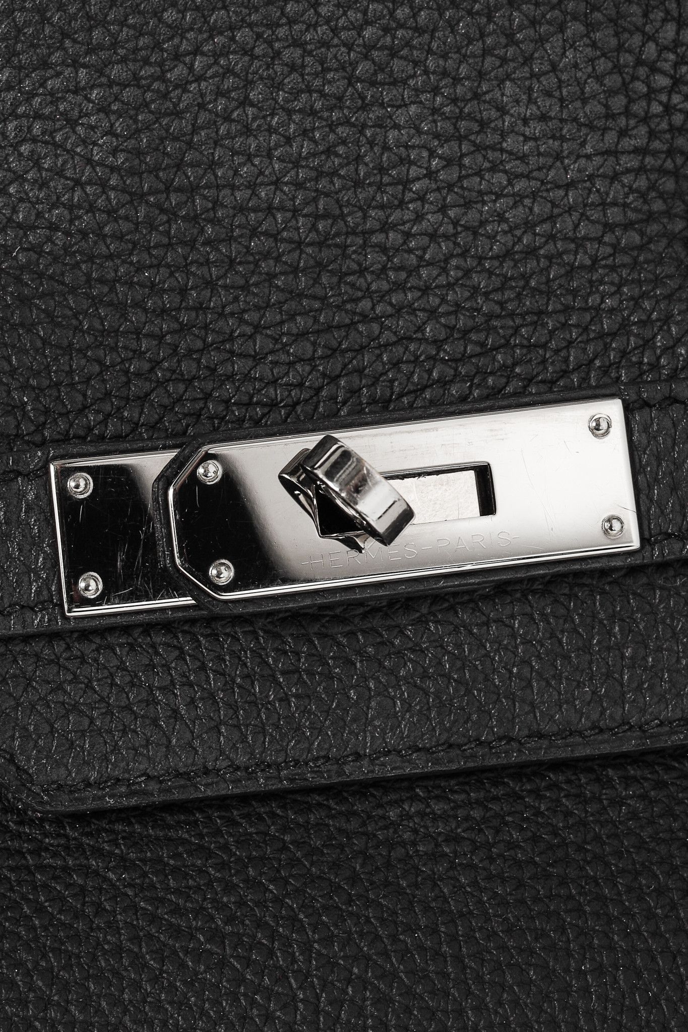 Hermes Hermes Birkin 35 Black Taurillon Clemence Leather Tote Size ONE SIZE - 15 Thumbnail