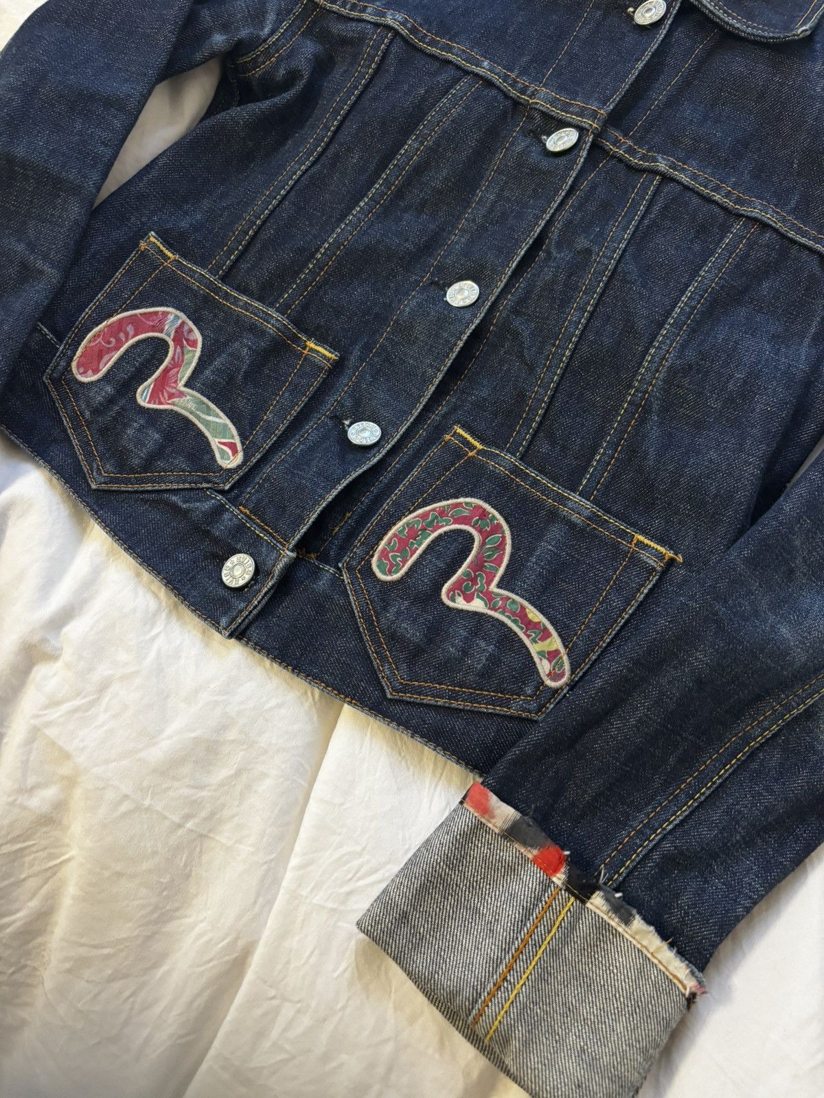 Evisu Evisu jean jacket with pocket and accents Size S / US 4 / IT 40 - 2 Thumbnail