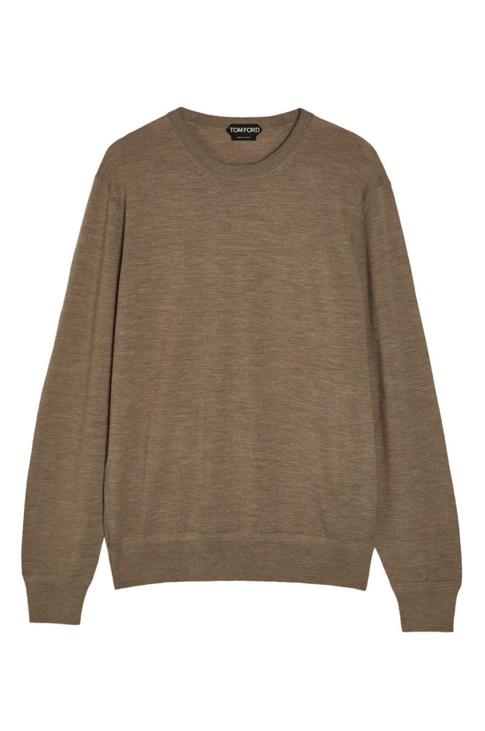 Tom Ford TOM FORD FINE GAUGE MERINO CREWNECK LIGHTTAUPE BROWN SIZE 52 Size US L / EU 52-54 / 3 - 1 Thumbnail