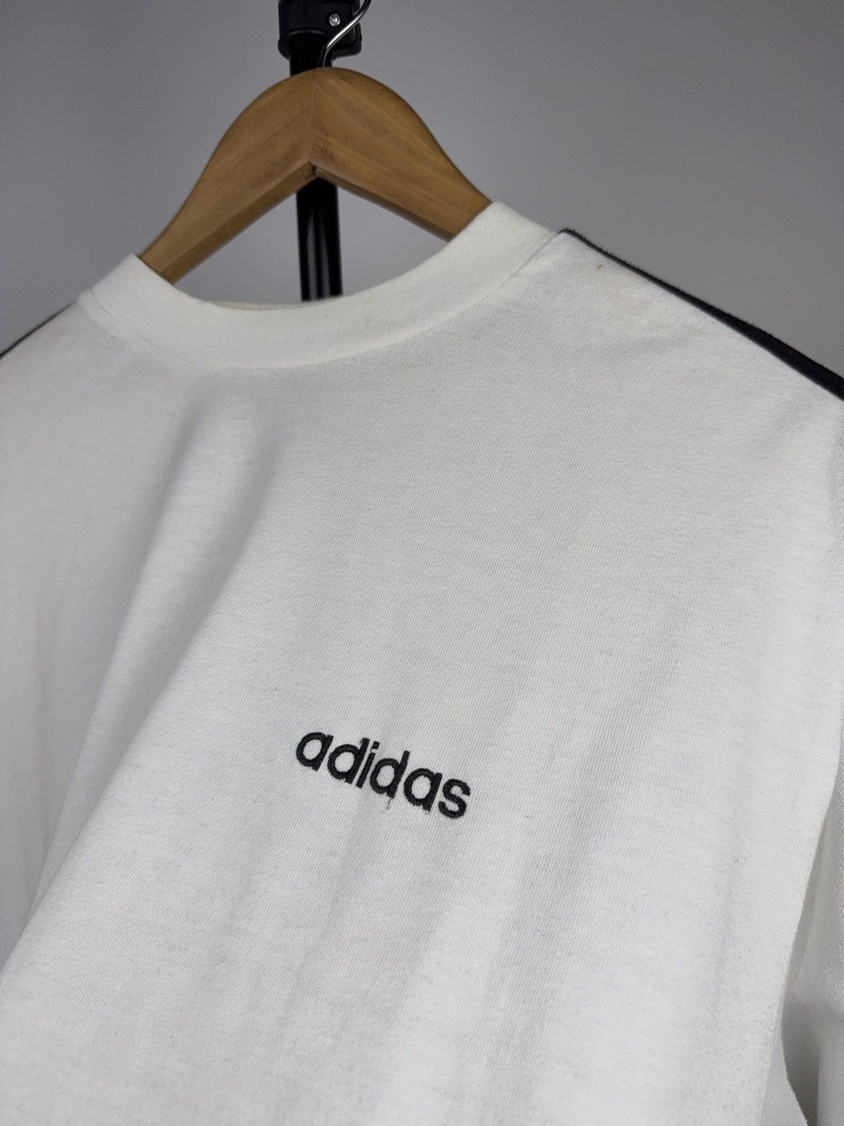 Adidas Vintage Retro 90s Adidas Originals 3-Stripes Long Sleeve Tee Size US L / EU 52-54 / 3 - 2 Thumbnail