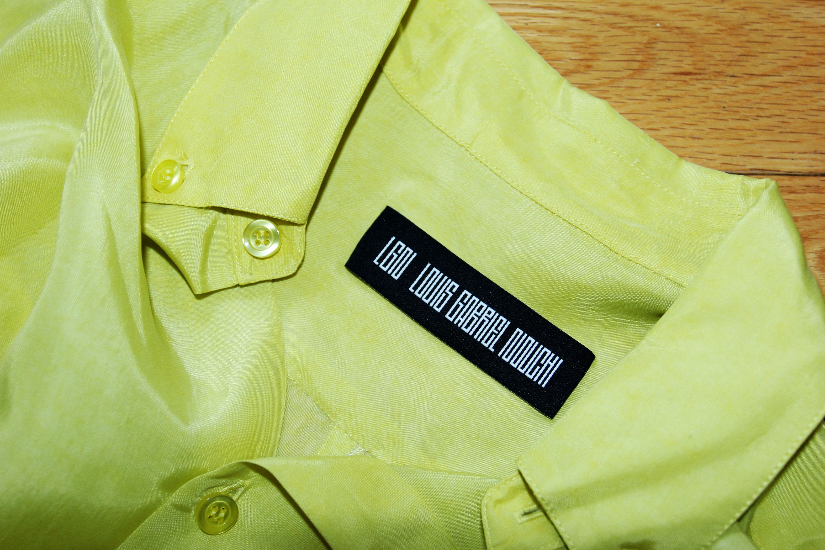 BNWT SS24 LGN LOUIS GABRIEL NOUCHI LEMON CUPRO SHIRT S