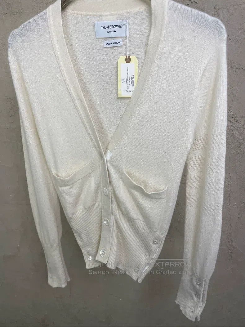 Thom Browne Thom Browne White sweater Size XS / US 0-2 / IT 36-38 - 3 Thumbnail