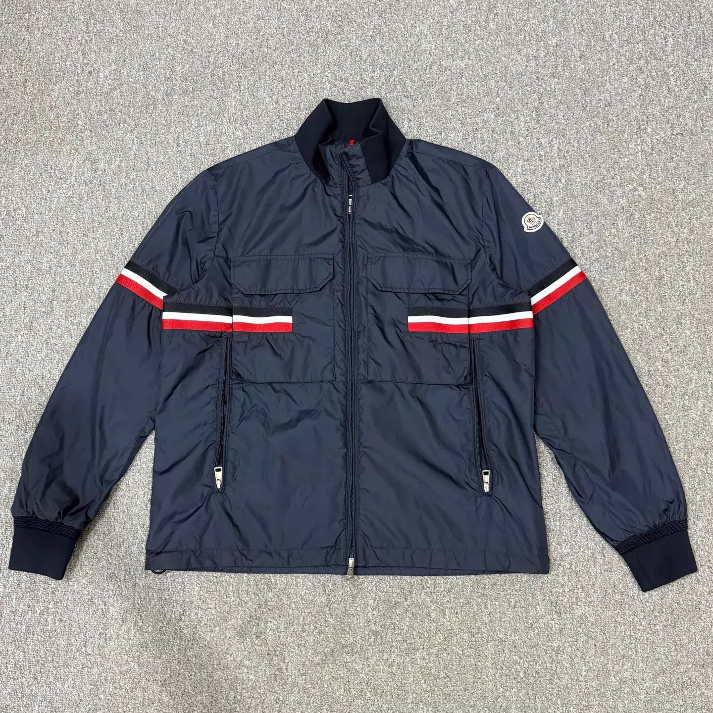 Moncler Moncler Navy Blue Logo Jacket Size 4 99 New Size S / US 4 / IT 40 - 1 Thumbnail