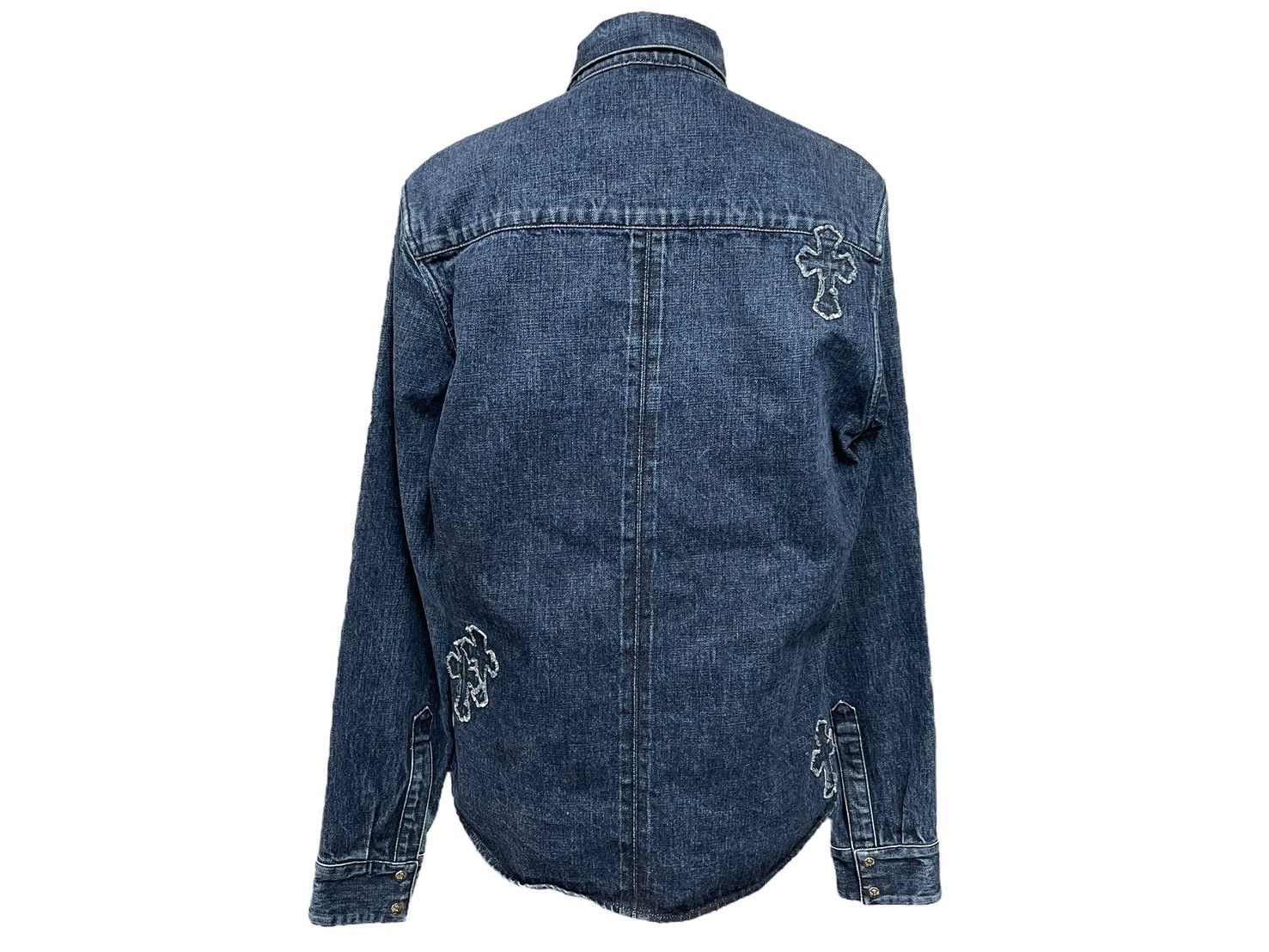 Chrome Hearts Chrome Hearts Cross Patch Denim Jacket Size US XL / EU 56 / 4 - 2 Thumbnail