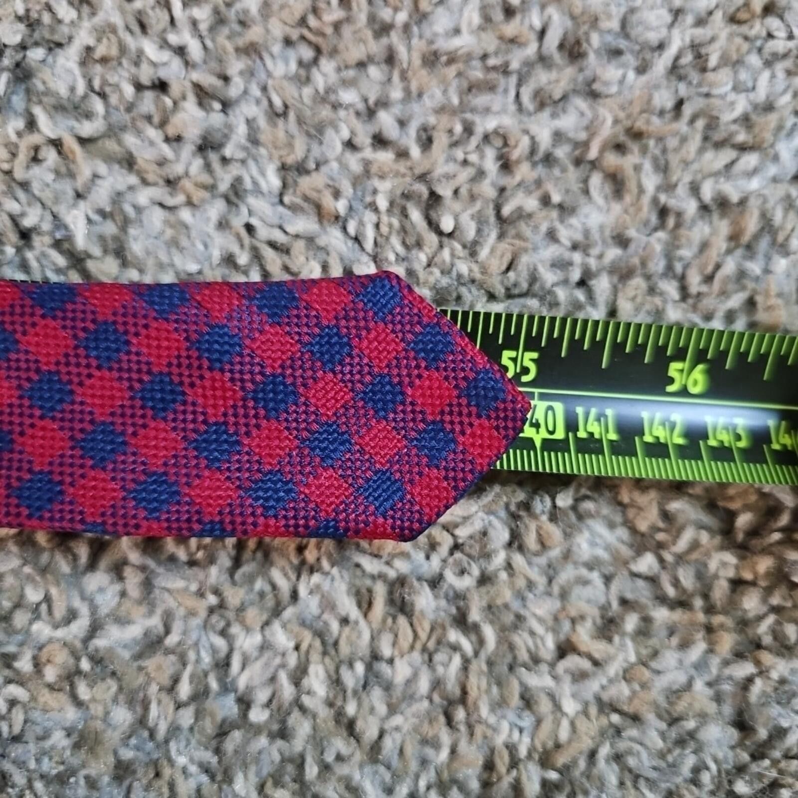 The Unbranded Brand neck tie for men Blue Red Plaid Size ONE SIZE - 6 Thumbnail