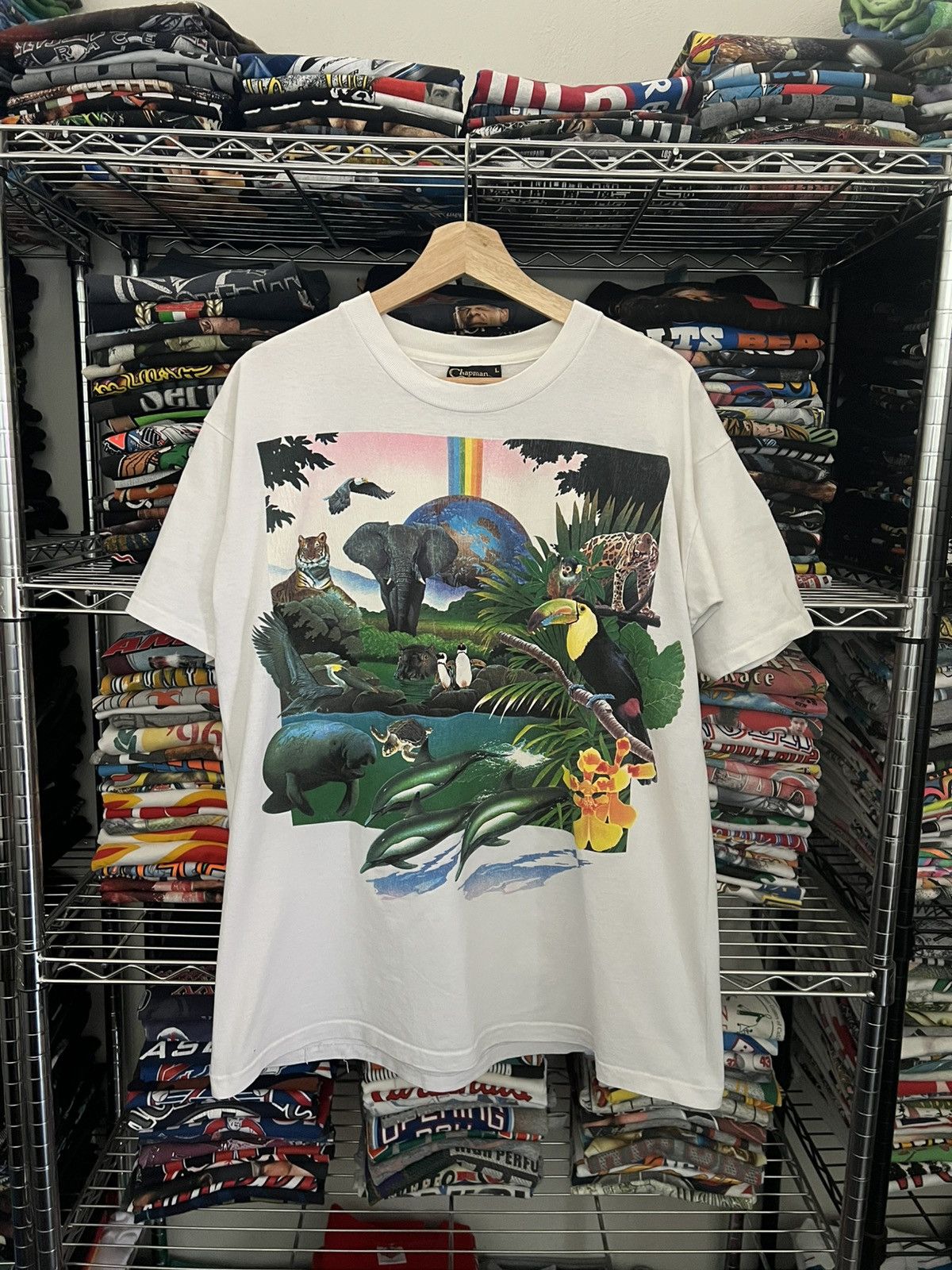 Habitat 90s Nature Tee Single Stitch Tee Size US L / EU 52-54 / 3 - 2 Thumbnail