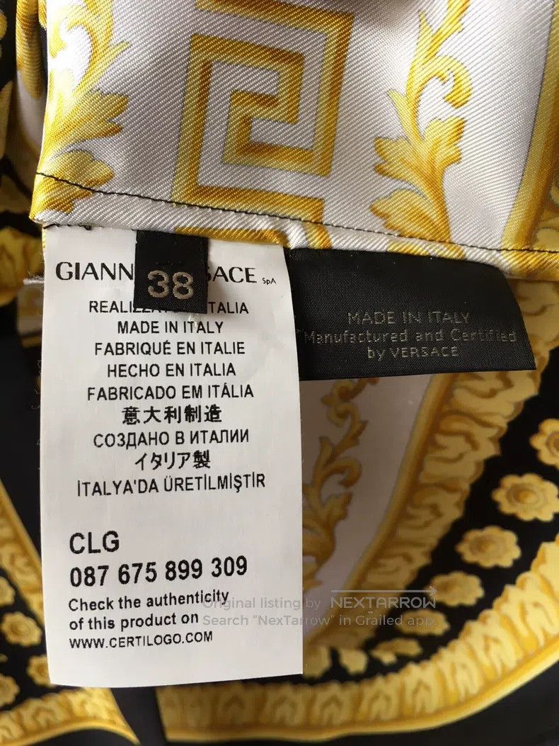Versace Versace Shirt coat classic black gold baroque style Size US XS / EU 42 / 0 - 4 Thumbnail