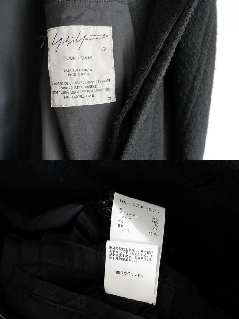 Yohji Yamamoto Yohji Yamamoto 19AW Hooded Hidden Button Coat 2504-Nextarro Size US L / EU 52-54 / 3 - 6 Thumbnail