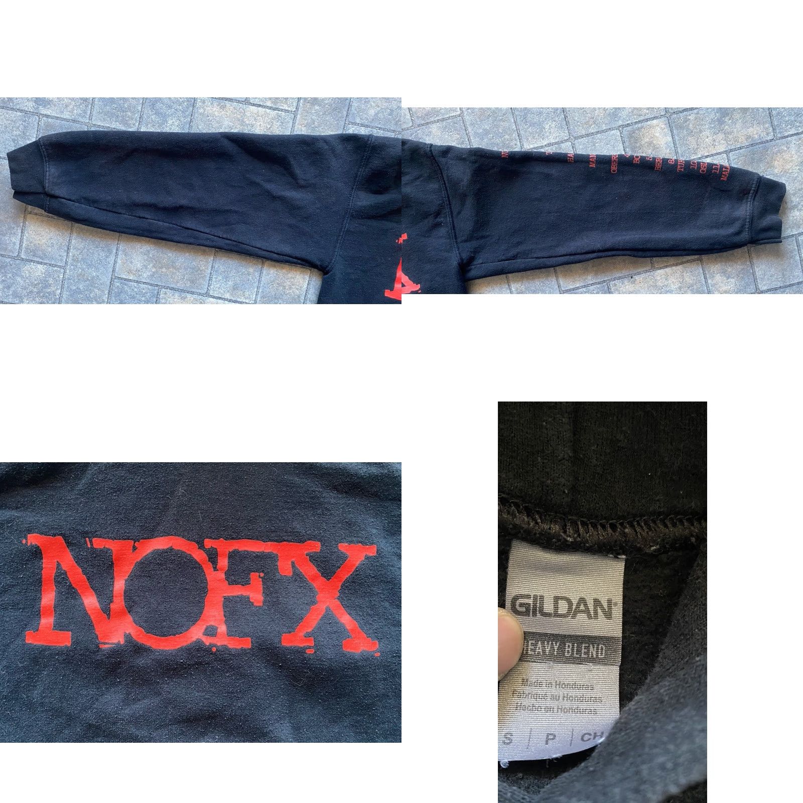 Gildan NoFx Tour Hoodie Gildan Men’s S Black Pullover Jumping Girls Size US S / EU 44-46 / 1 - 8 Thumbnail