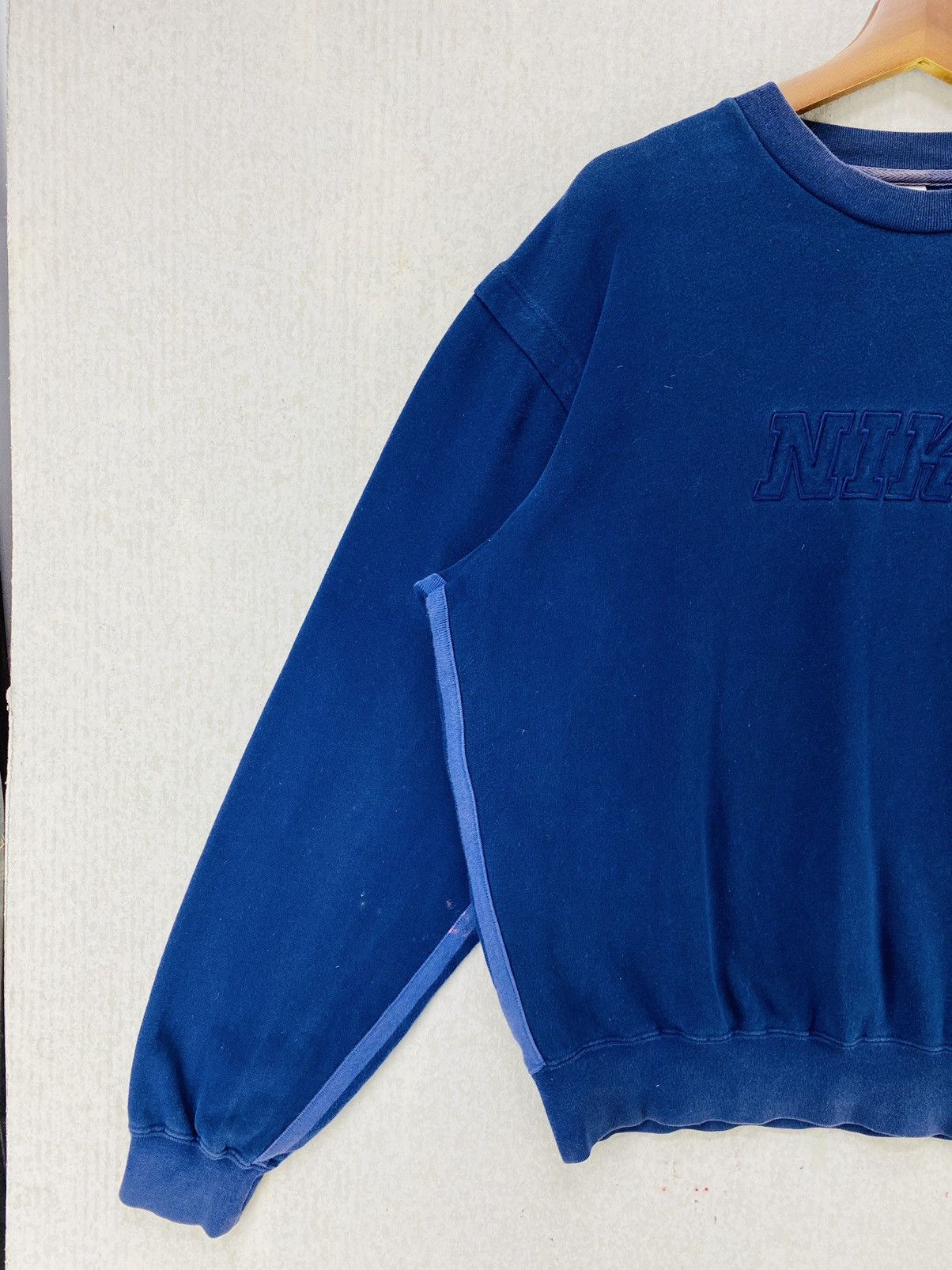Nike × Vintage Vintage Nike 90s Sweatshirt Spellout Pullover Jumper Size L Size US L / EU 52-54 / 3 - 2 Thumbnail