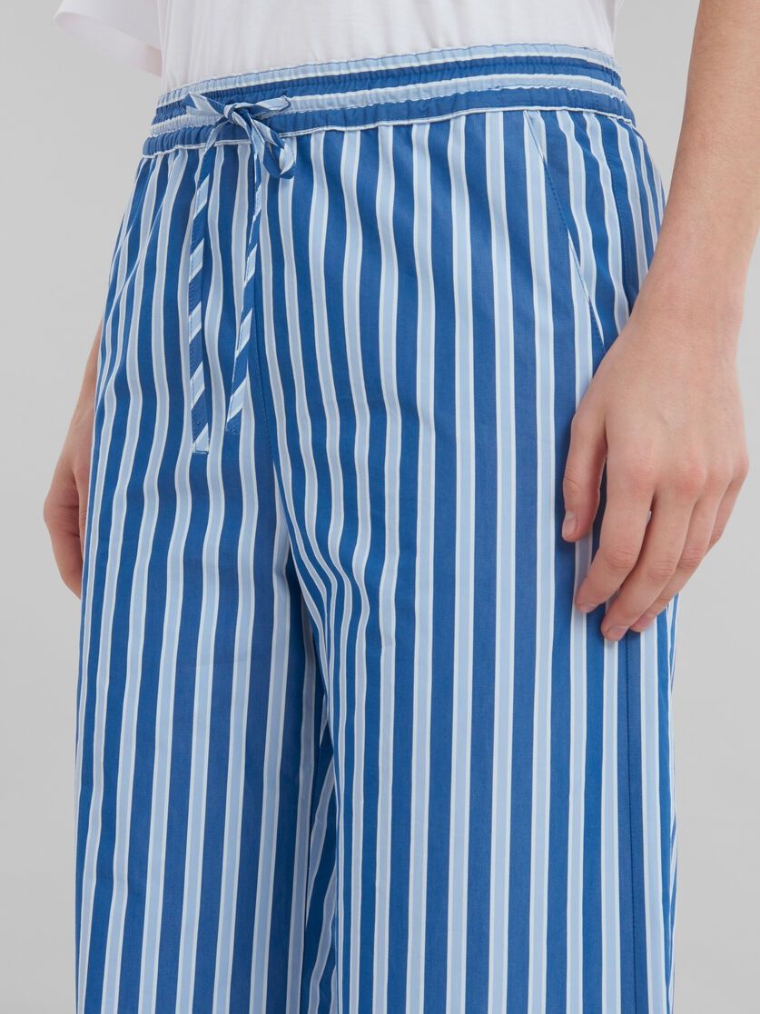 Marni oc11z0525 Striped Wide Leg Trousers in Blue Size 27" / US 4 / IT 40 - 5 Thumbnail