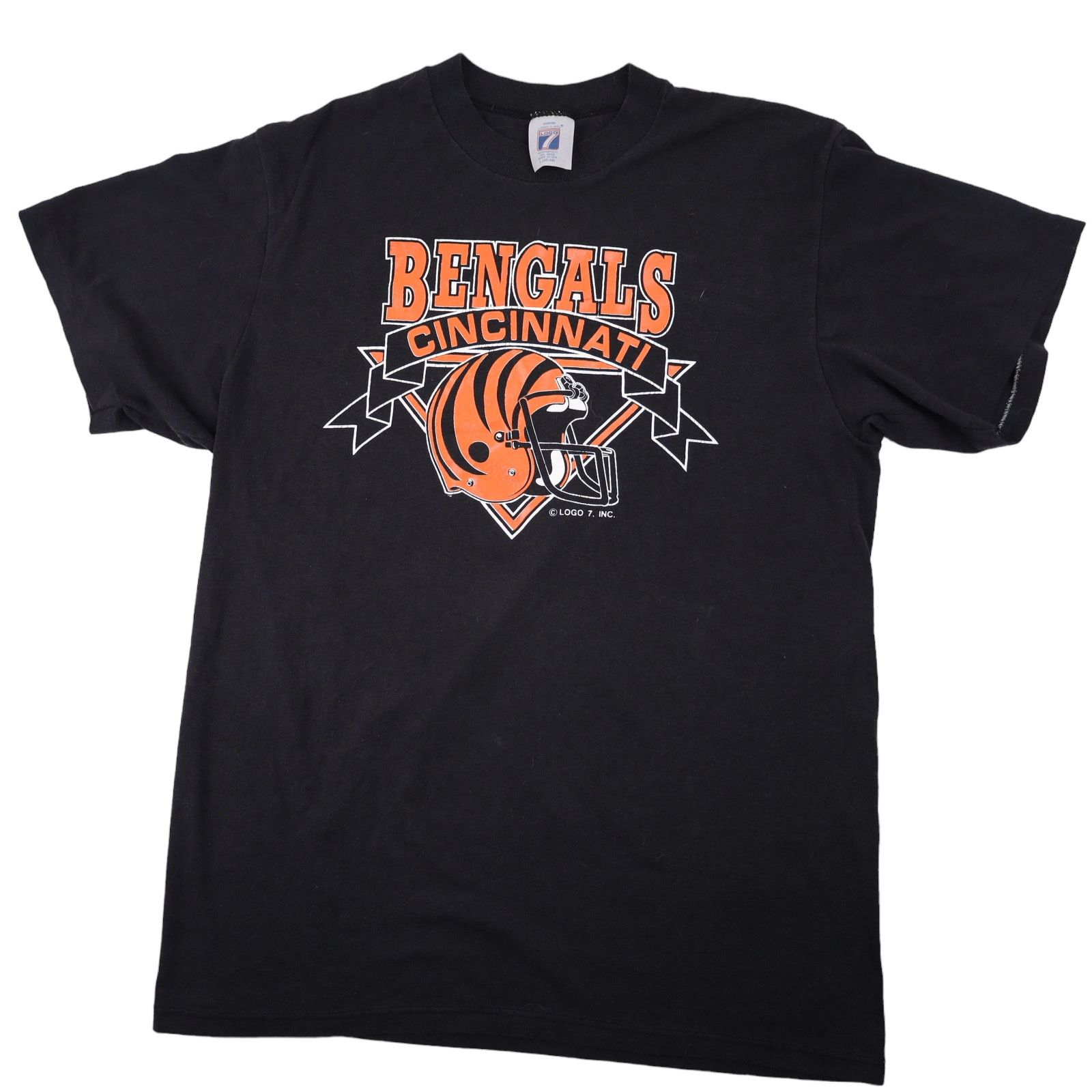NFL × Vintage Vintage Logo 7 Cincinnati Bengals Graphic T Shirt Size US L / EU 52-54 / 3 - 1 Thumbnail