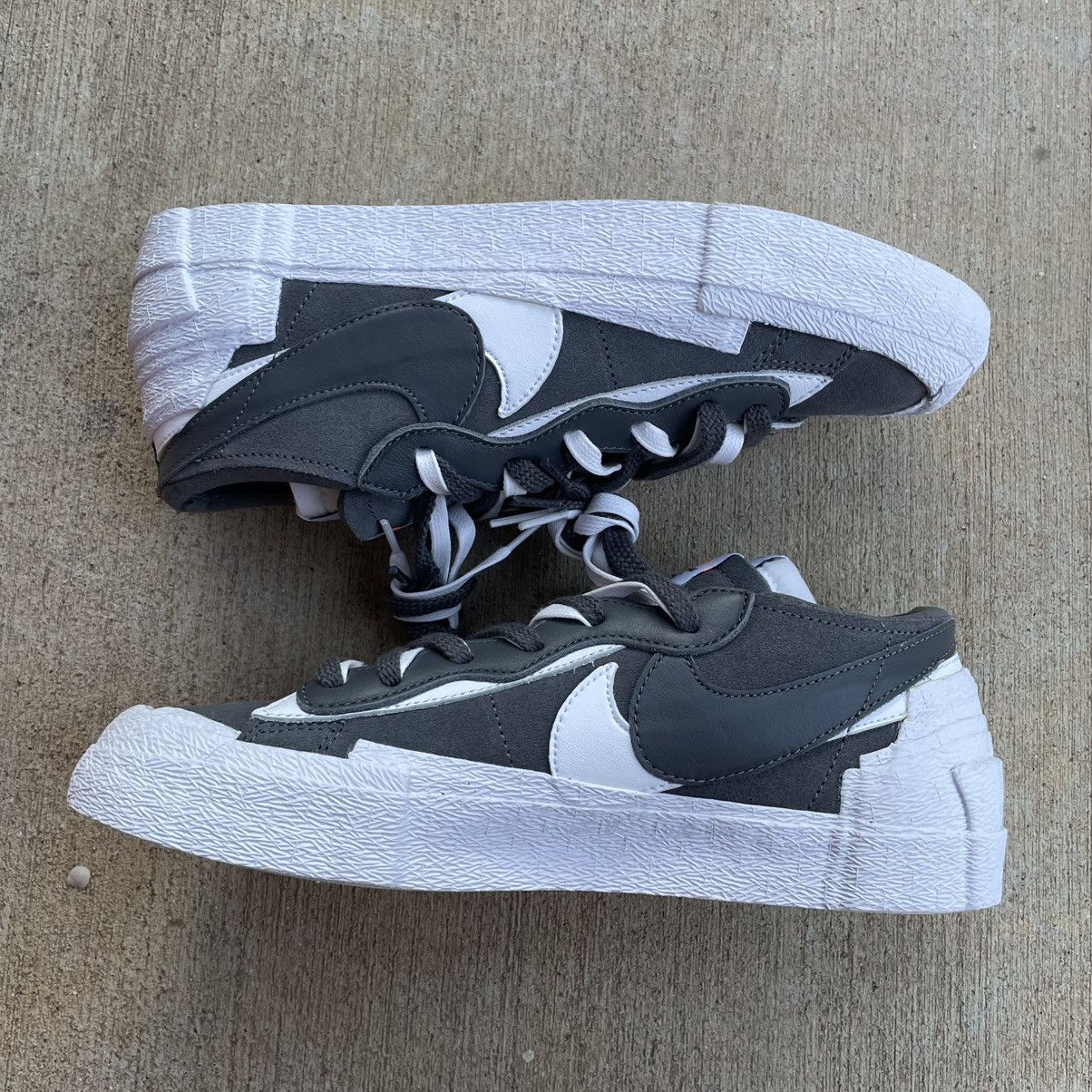 Nike × Sacai Nike Sacai Blazer Low Iron Grey Mens Size 8.5 New In Box Size US 8.5 / EU 41-42 - 2 Thumbnail