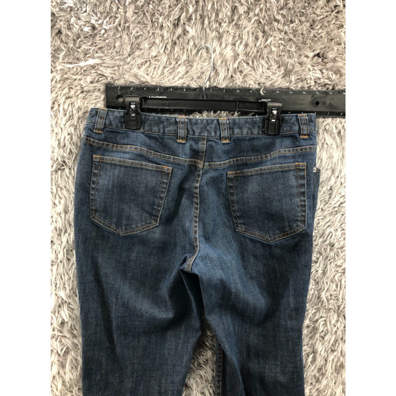 Eddie Bauer Eddie Bauer Jeans Womens Ankle Zip 14 Blue Dark Wash Genuine Denim Regular Size 14 27in Inseam Ballpoint? Size 36" / US 14 / IT 50 - 7 Thumbnail