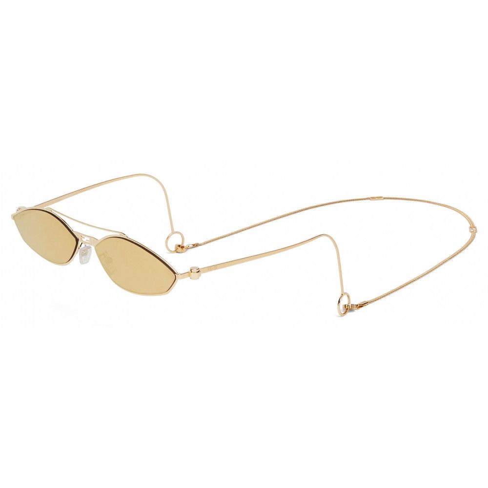 Fendi o1s1wg111224 Size: OS / Baguette Sunglasses in Gold Size ONE SIZE - 1 Thumbnail