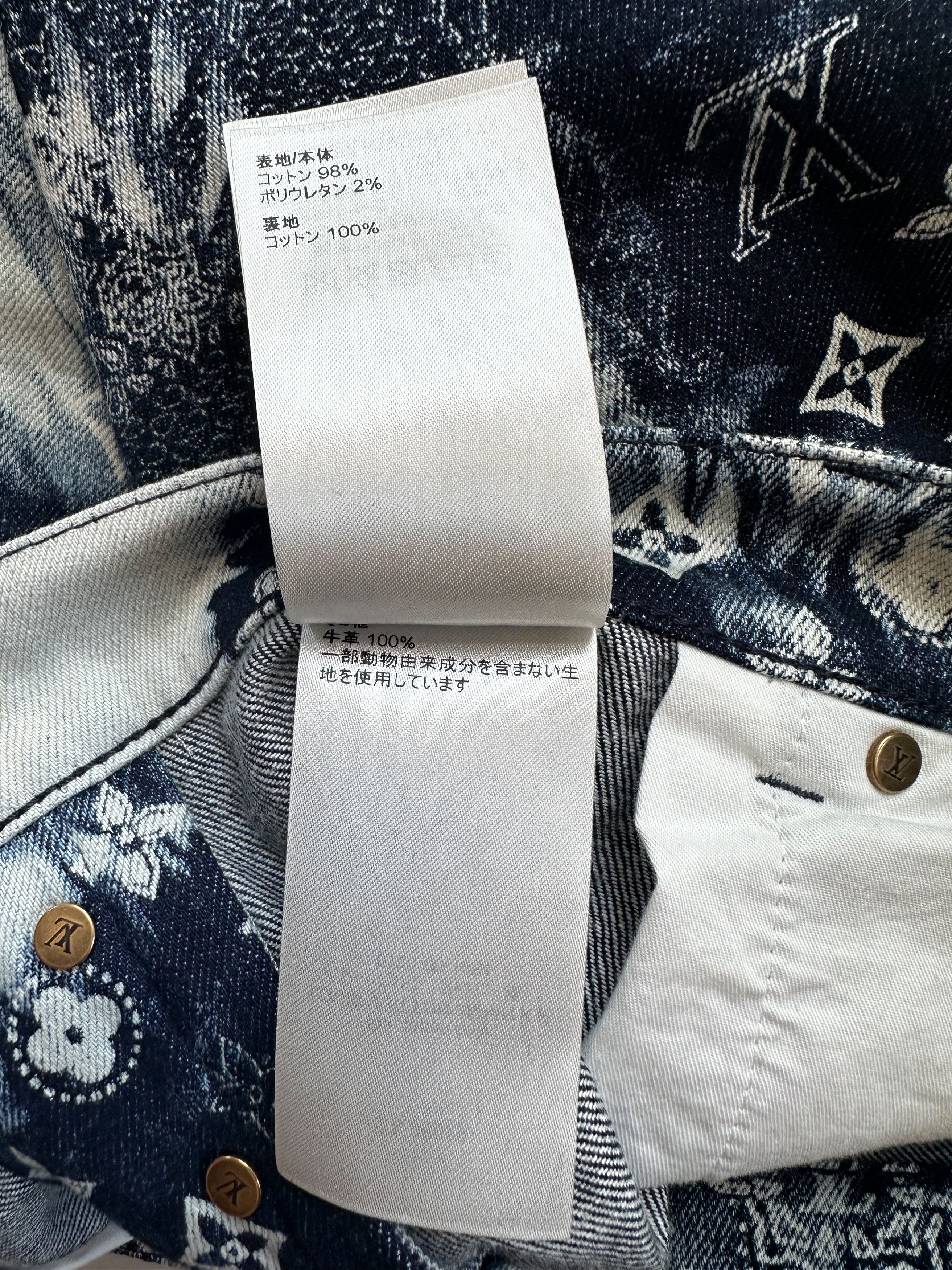 Louis Vuitton Louis Vuitton Blue Bleached Bandana Monogram Denim Shorts Size US 36 / EU 52 - 8 Thumbnail