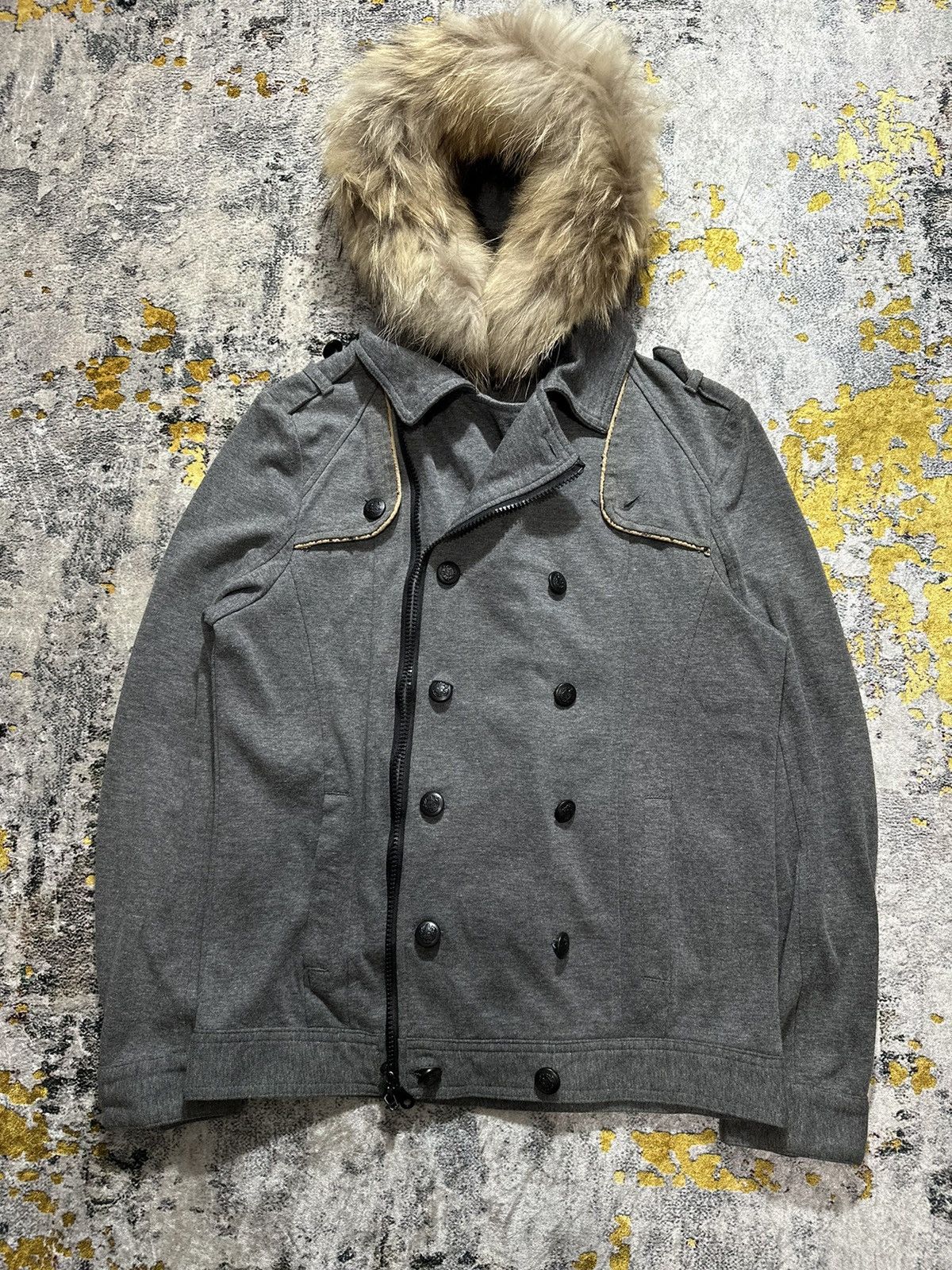 In The Attic ASSYMETRICAL IN THE ATTIC FUR HOODIE JACKET IFSIX LGB STYLE Size US M / EU 48-50 / 2 - 6 Thumbnail
