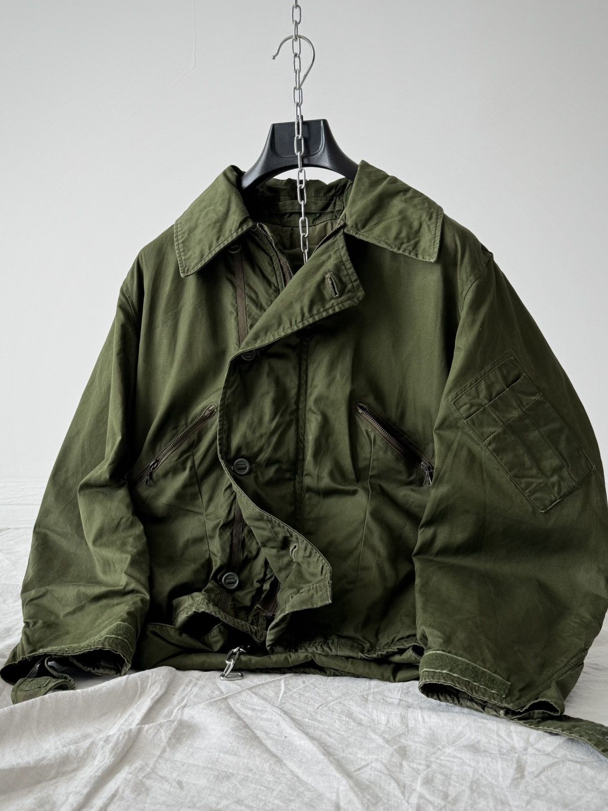Vintage 1985 Dated British Army RAF MK3 Cold Weather Flying Jacket Size US M / EU 48-50 / 2 - 3 Thumbnail