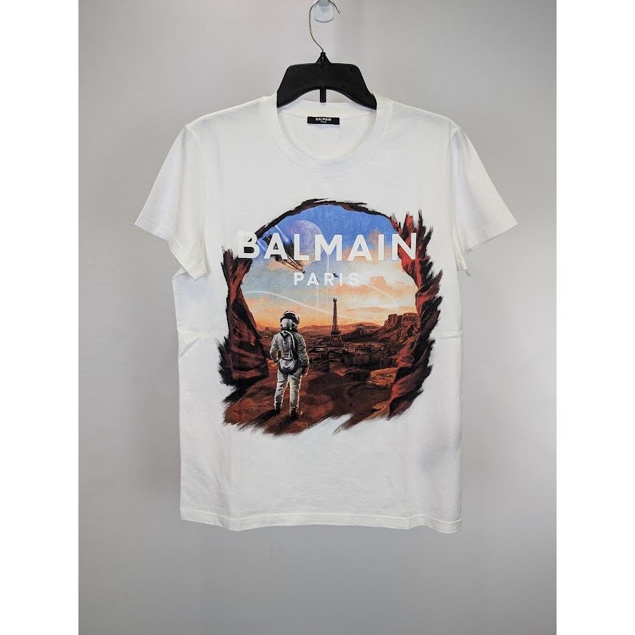 Balmain o1rshd1 Short Sleeve T-Shirt in White Size US S / EU 44-46 / 1 - 2 Thumbnail