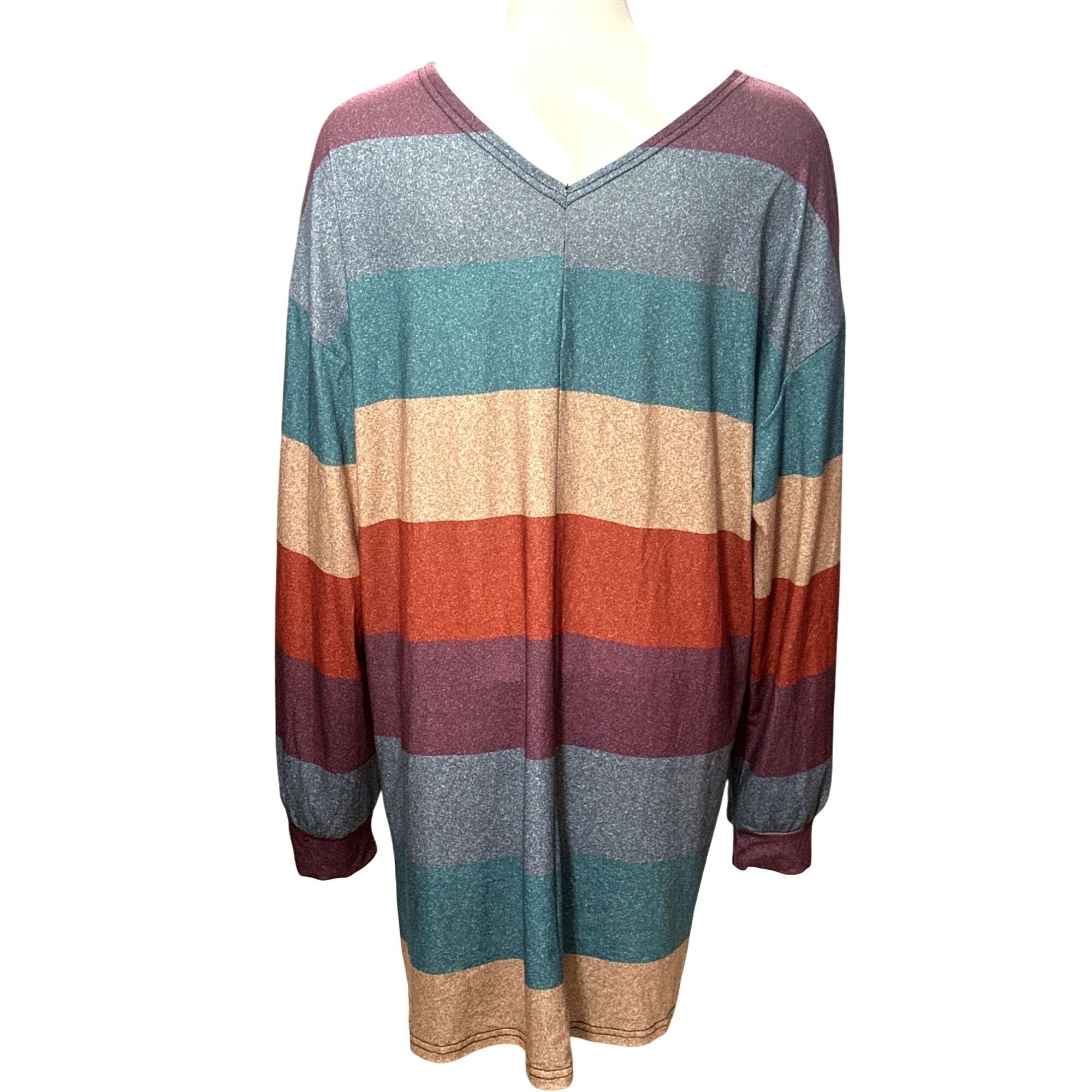 Other CCC Colorful Striped Cardigan With Front Pockets Lightweight Size XL / US 12-14 / IT 48-50 - 3 Thumbnail