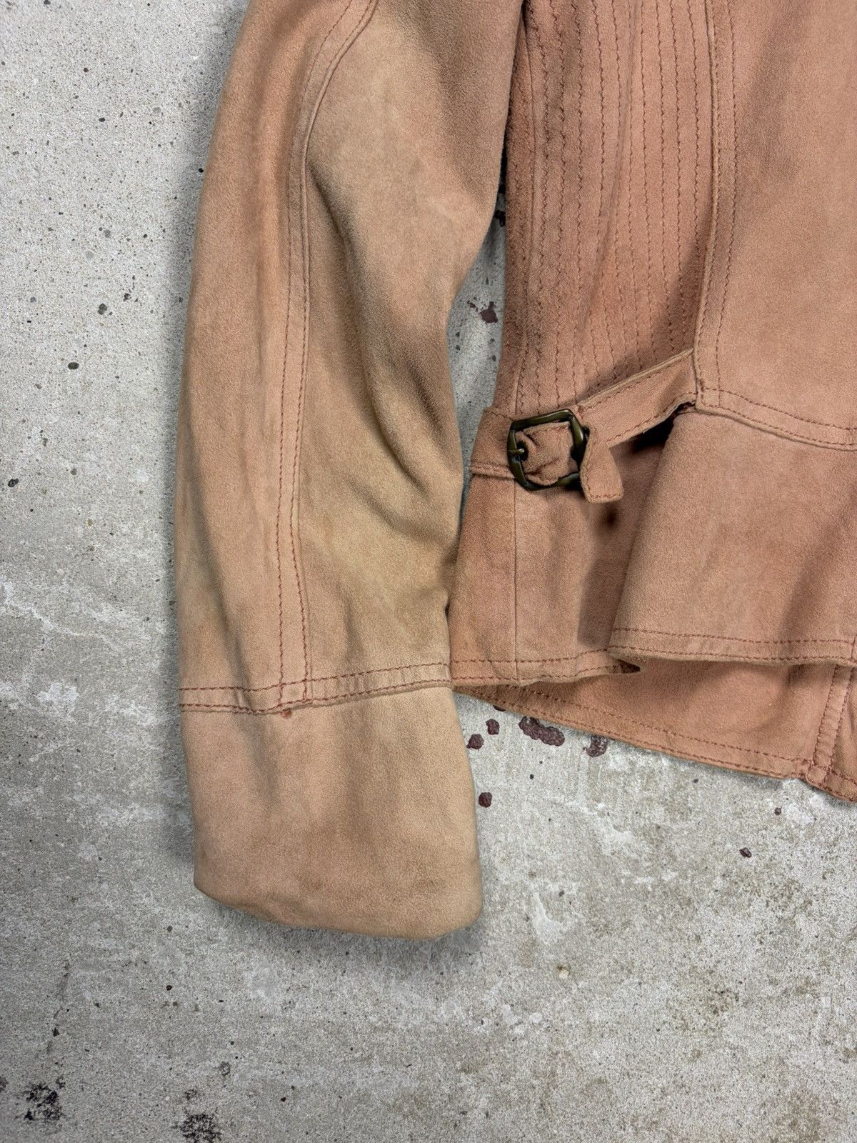 Dolce & Gabbana Vintage 2000s Dolce & Gabbana Suede Leather Utility Jacket Size M / US 6-8 / IT 42-44 - 17 Thumbnail