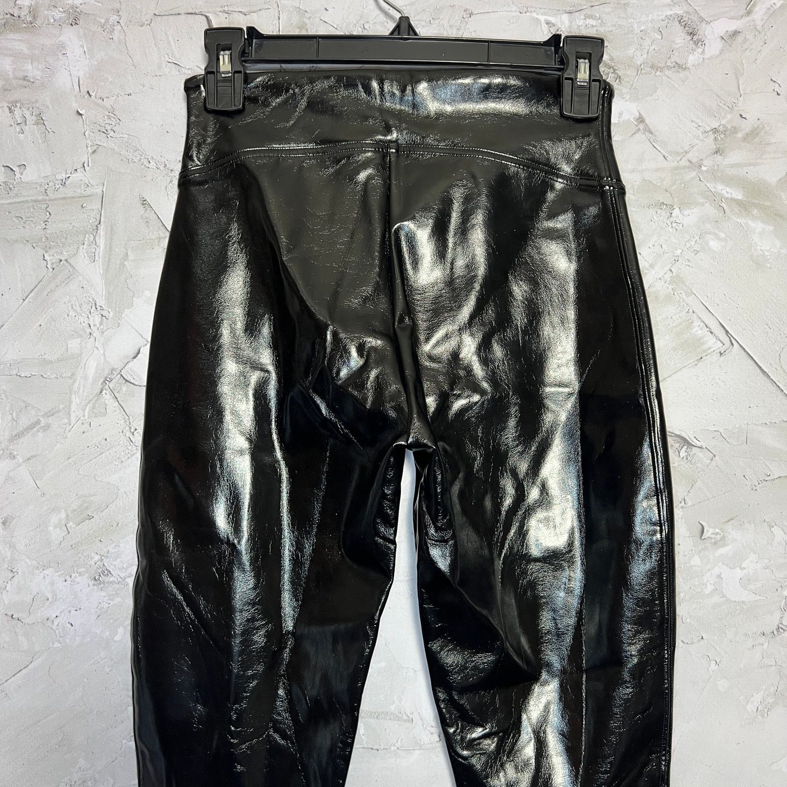 Spanx SPANX Faux Patent Leather Leggings Black Shiny Size S Size 27" / US 4 / IT 40 - 7 Thumbnail