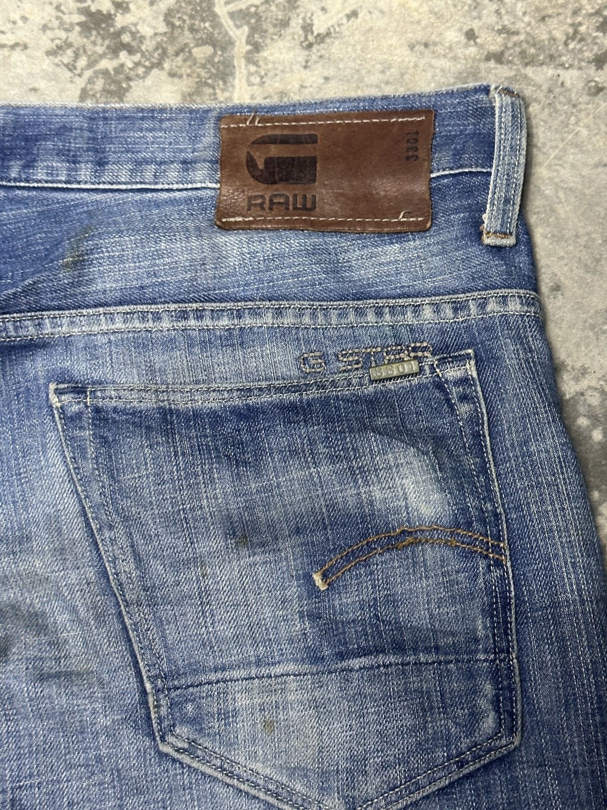 G-Star Distressed G Star Raw 3301 Denim Size US 38 / EU 54 - 22 Thumbnail