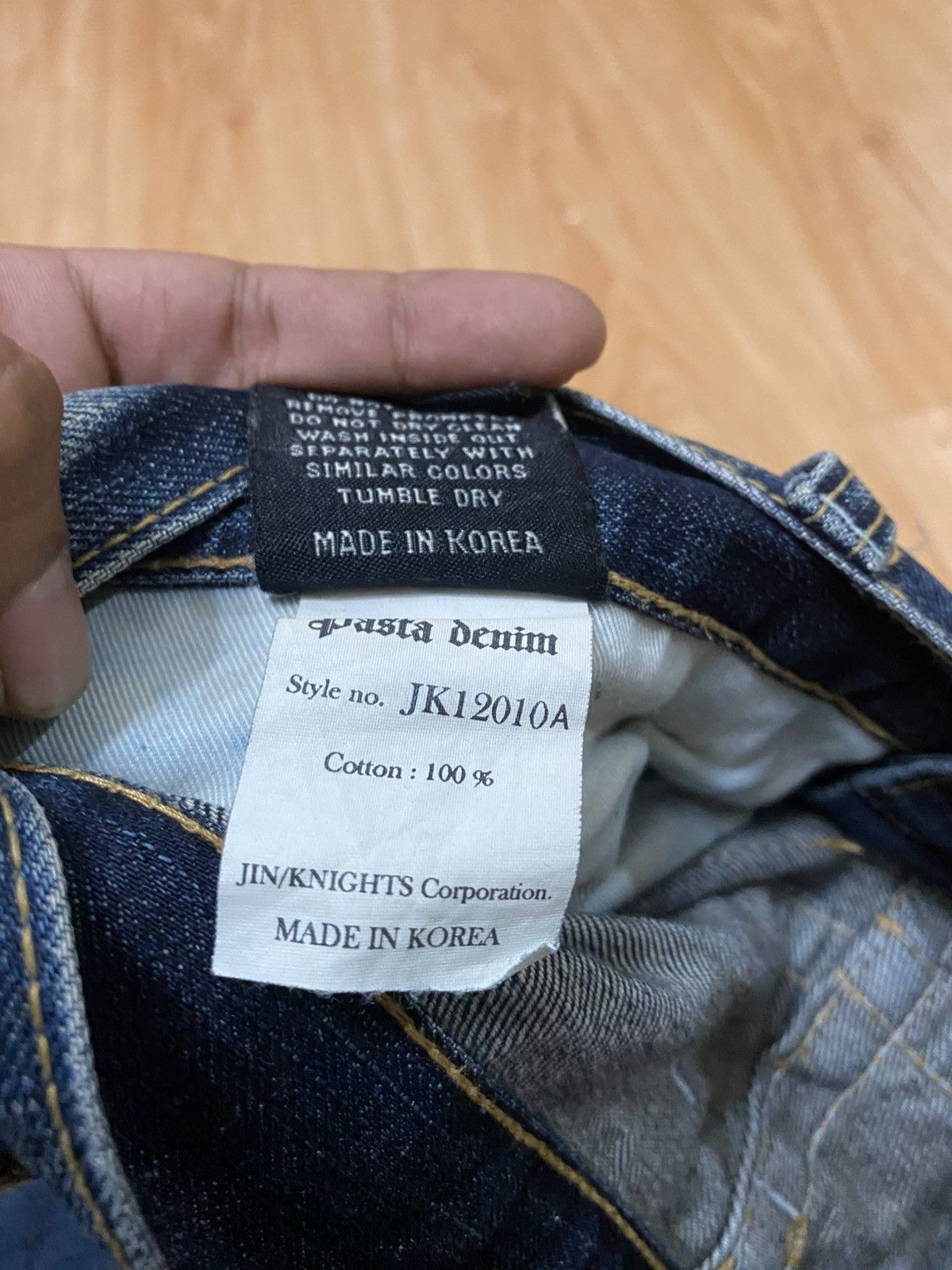 GOSTAR DE FUGA × If Six Was Nine × Seditionaries Japanase punk pasta denim straigh cut acid wash LGB style Size US 31 - 10 Thumbnail