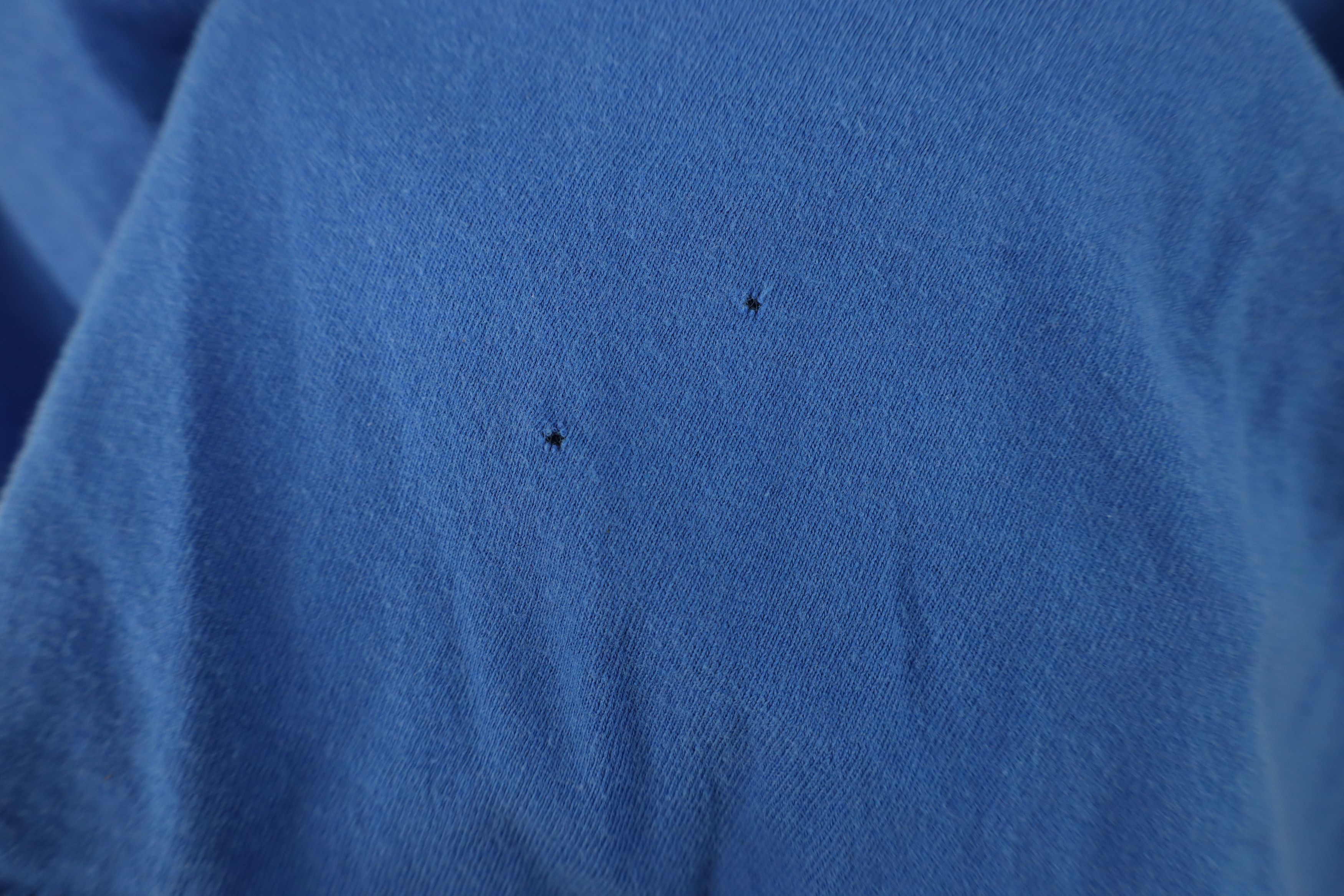 Hanes Vintage 90s Hanes Blank Cotton Pocket T-Shirt Royal Blue Size US XL / EU 56 / 4 - 4 Thumbnail