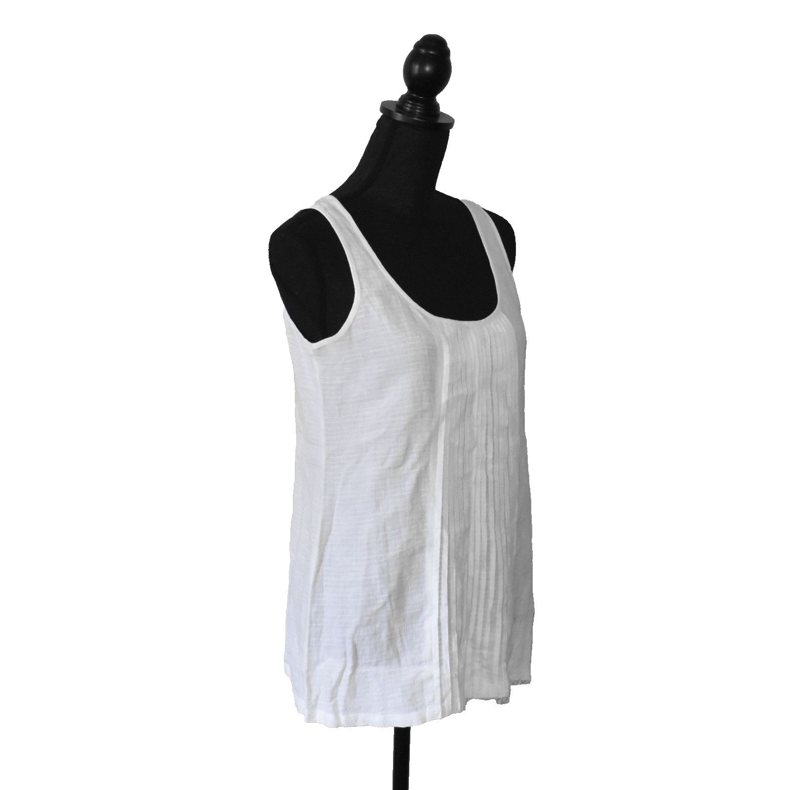 Eileen Fisher NWOT EILEEN FISHER White Scoop Neck Tank Top Size XS Size XS / US 0-2 / IT 36-38 - 2 Thumbnail