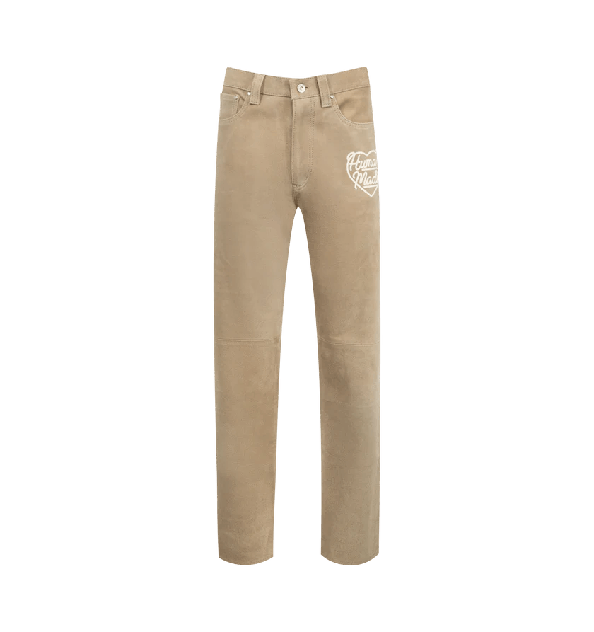 Human Made o1h1sh11225 Suede Leather Pants in Beige Size US 36 / EU 52 - 1 Thumbnail