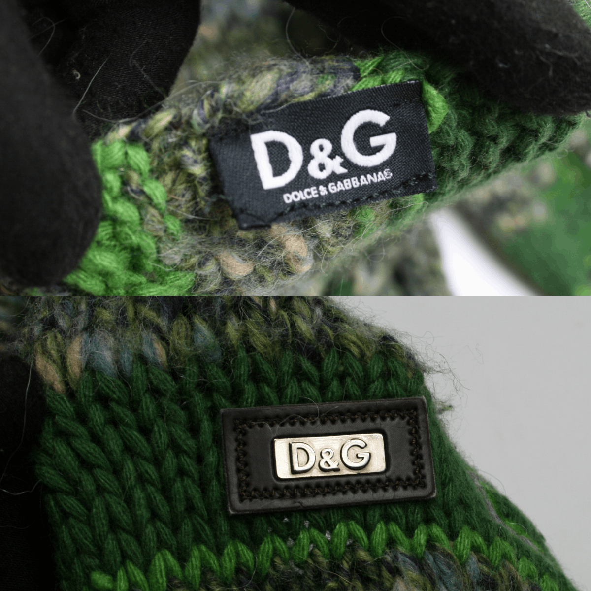 Dolce & Gabbana 00S Wool Knit Scarf Vintage Size ONE SIZE - 7 Thumbnail