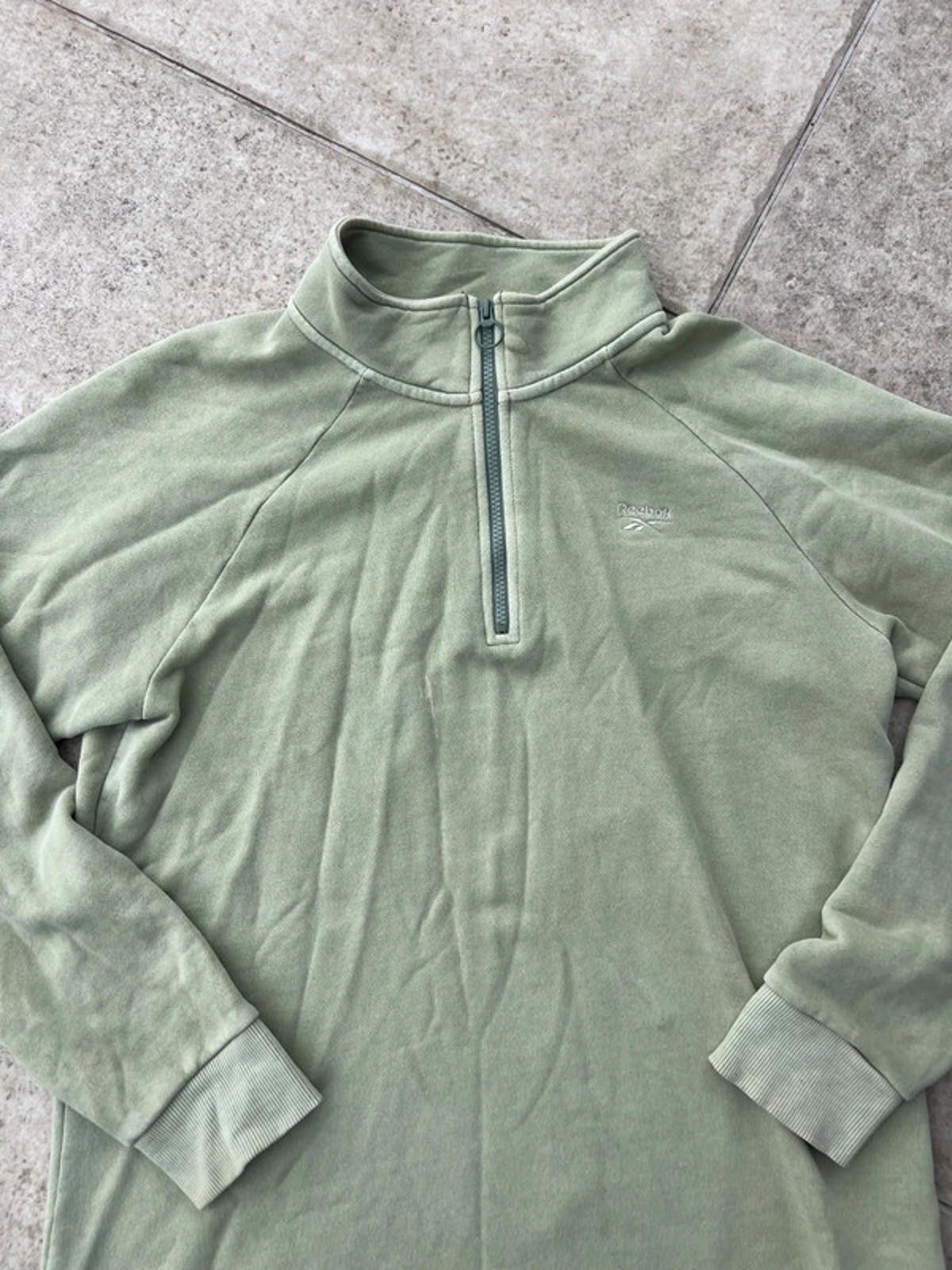 Reebok Vintage Reebok Quarter Zip Up Sweater Size US M / EU 48-50 / 2 - 9 Thumbnail