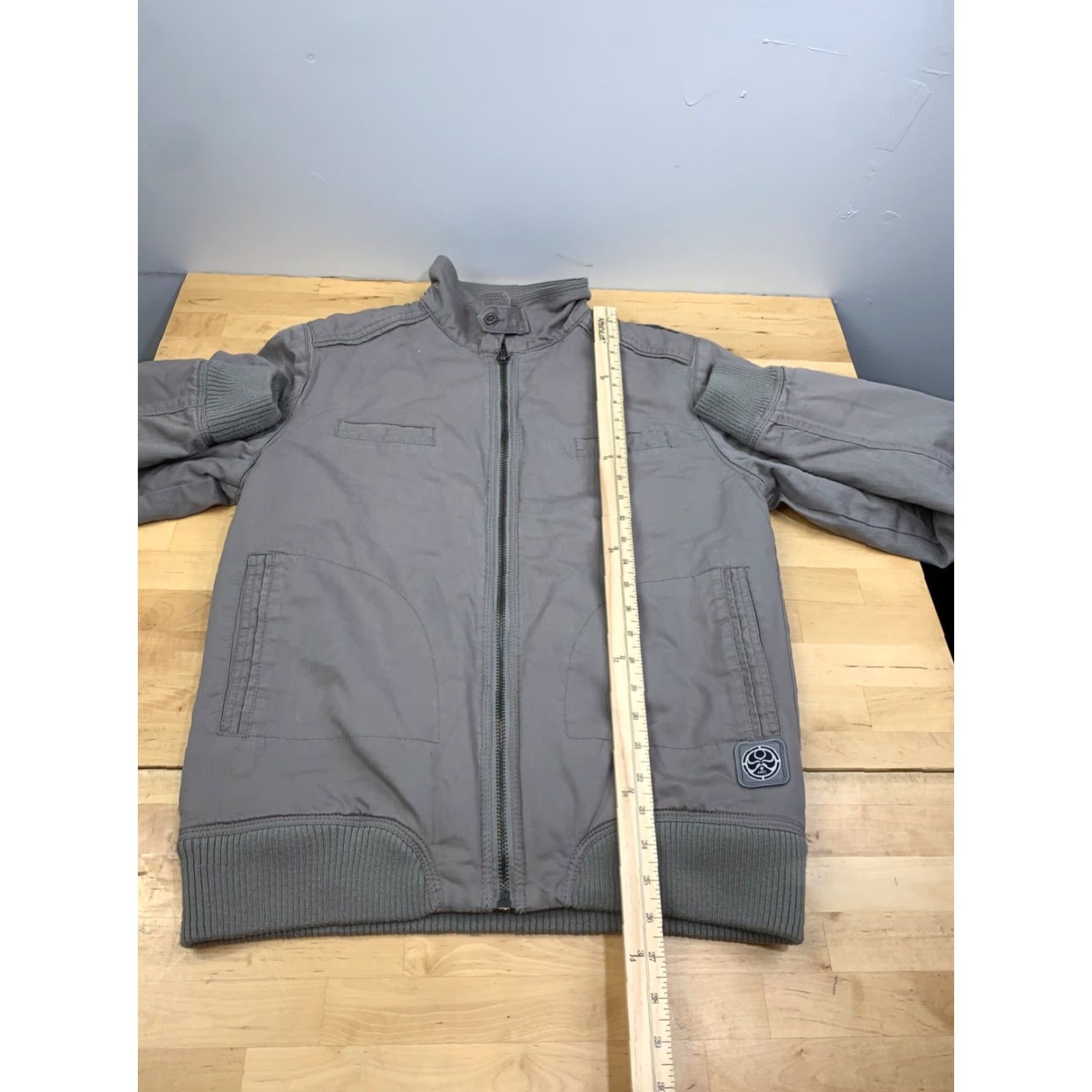 Vintage Hawaiian Island Creations Jacket Mens M Gray Full Zip Lined Sherpa Casual Size US M / EU 48-50 / 2 - 7 Thumbnail