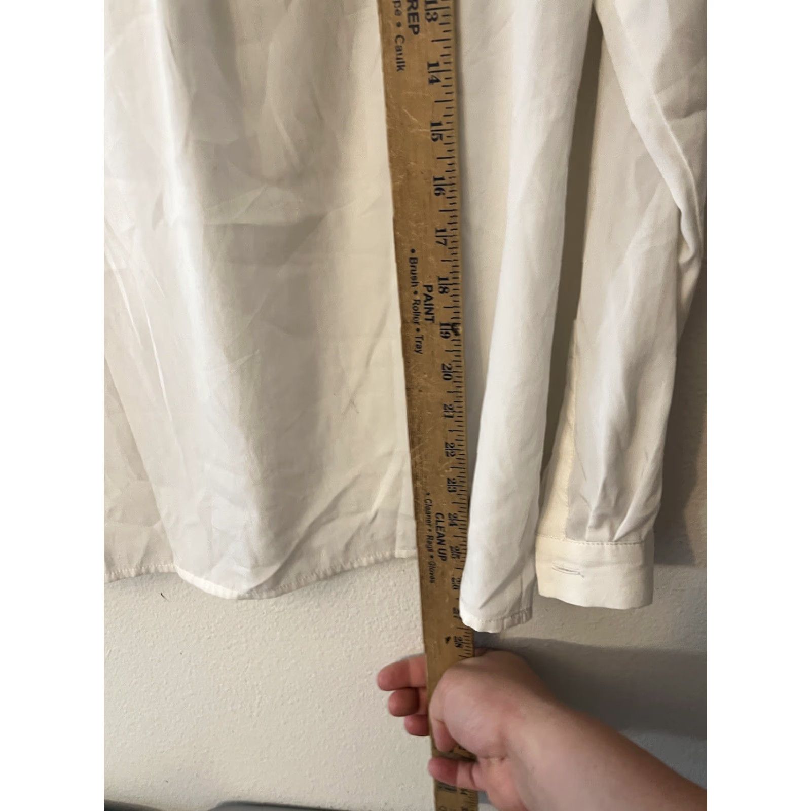 Gap Gap Blouse Shirt Women XS White Long Sleeve Henley Boho Casual Basic Sheer Top Size XS / US 0-2 / IT 36-38 - 4 Thumbnail